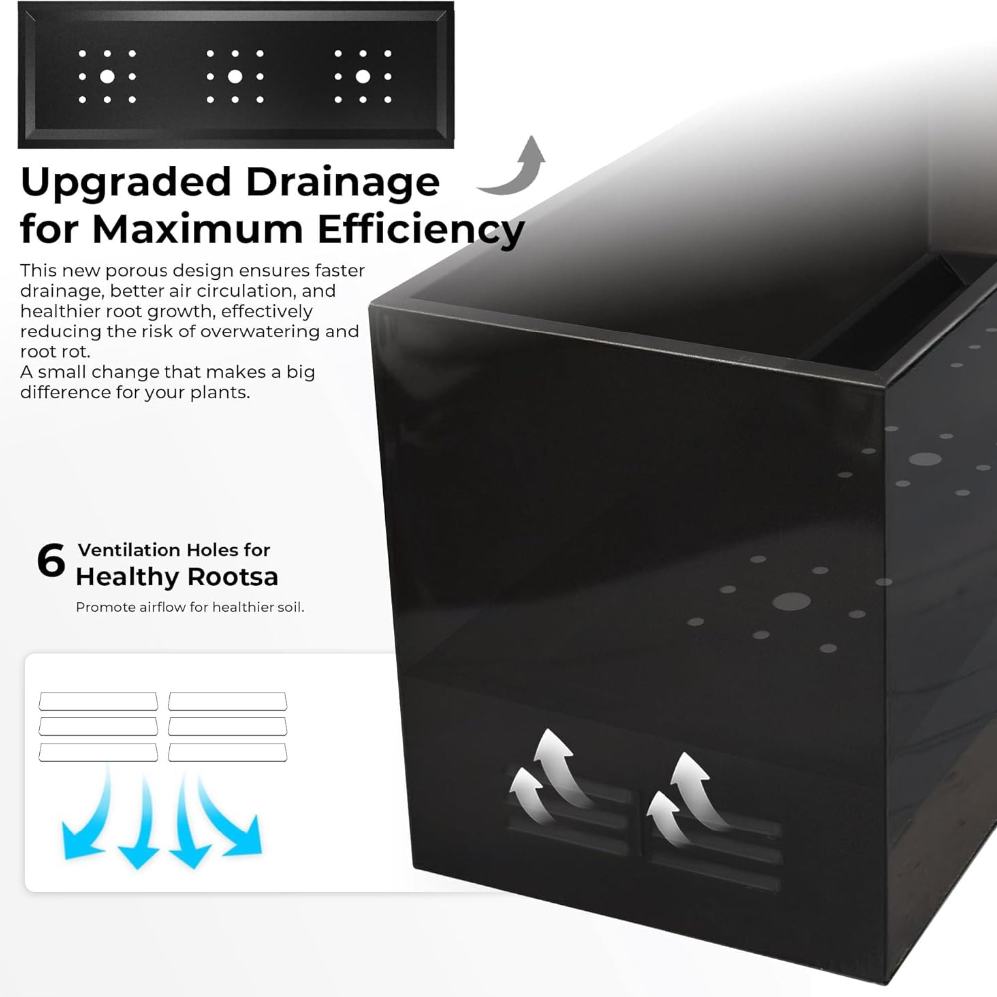 Worth Metal Planter Box with Insert Plate & Drain Holes, 30" Long, (Open Box) - VMInnovations