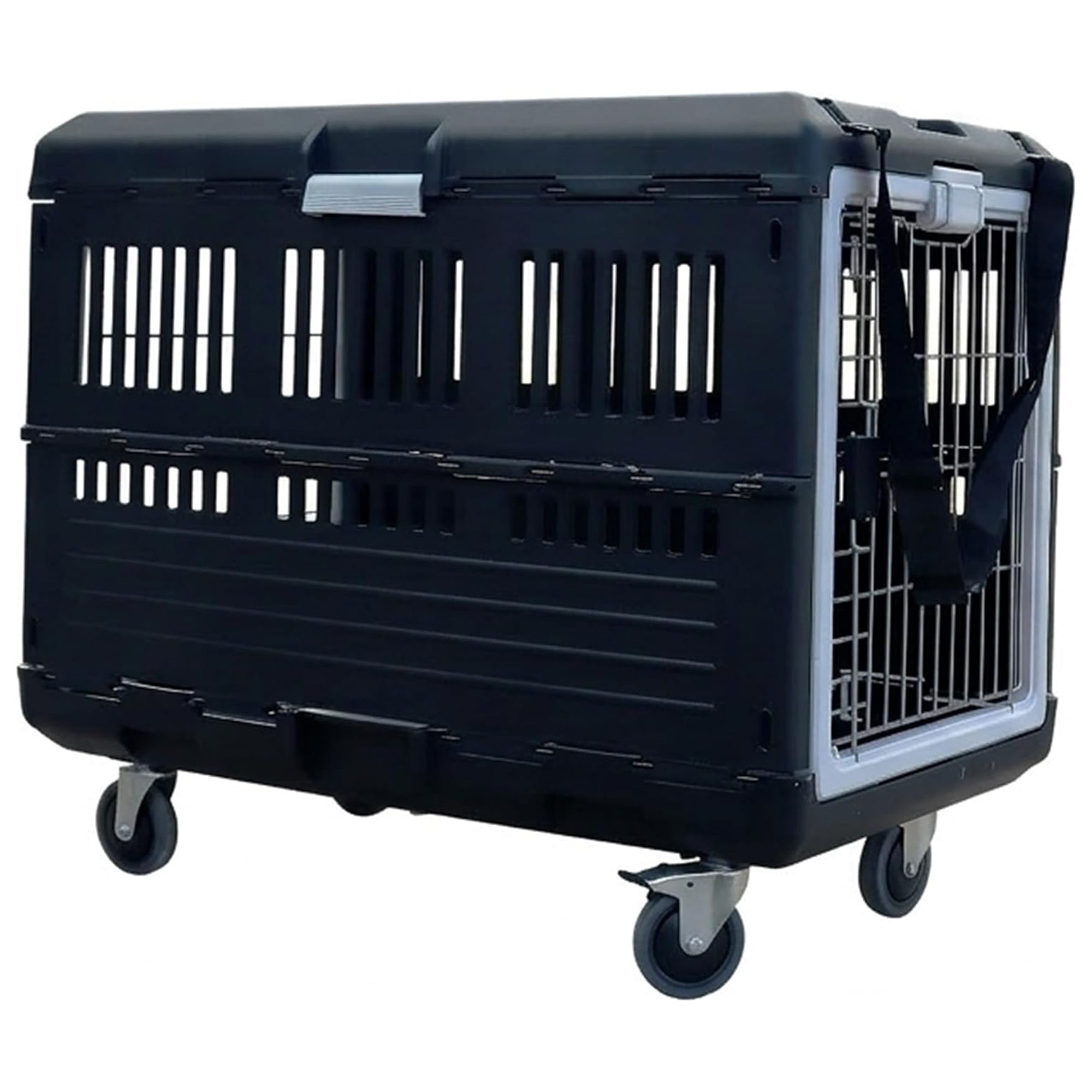 Mirapet Collapsible Pet Carrier & Crate for Large Dogs & Cats w/ Travel Kit, 35"