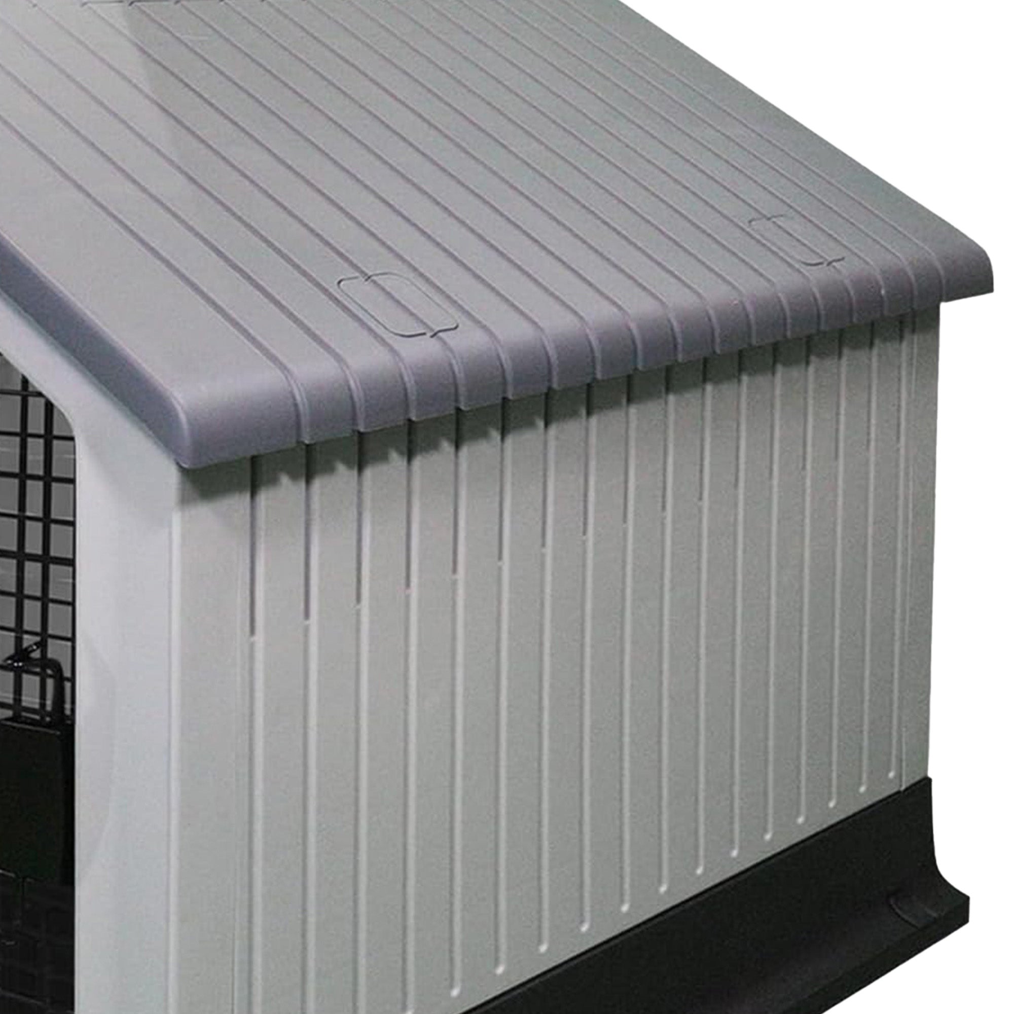 MiraPet Dog House, Indoor or Outdoor Durable Plastic Waterproof Shelter, Large