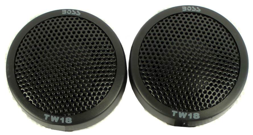 2) BOSS TW18 .5" 200W Micro Dome Car Audio Tweeters Swivel/Surf/Angle Mount