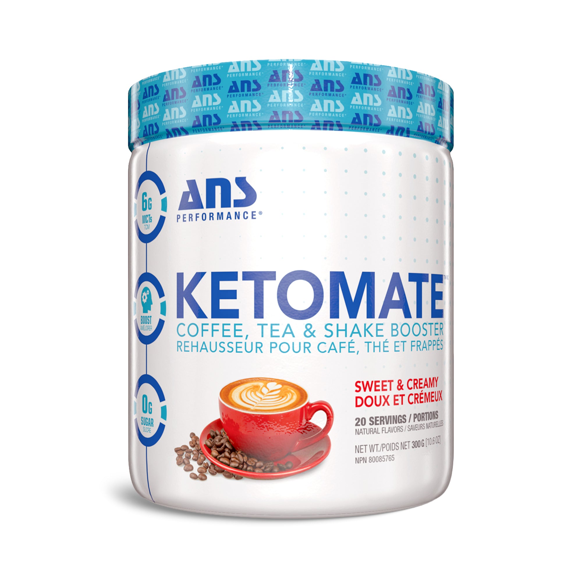ANS Performance Ketomate Coffee Creamer with MCT Oil Powder, Sweet and Creamy