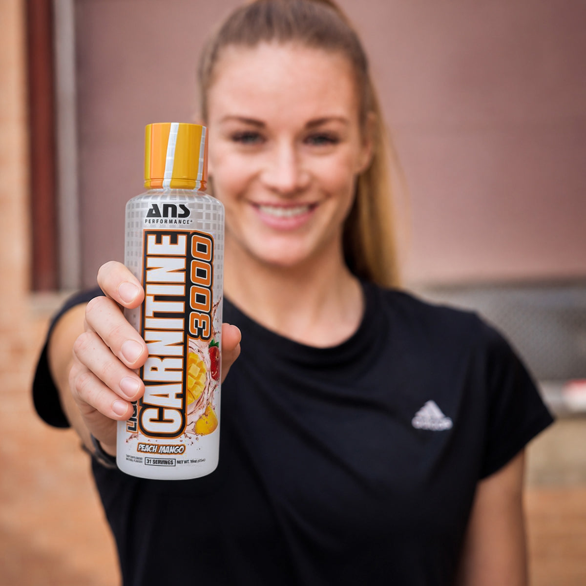ANS Performance Carnitine 3000 for Muscle Recovery Support, 16 Oz, Peach Mango