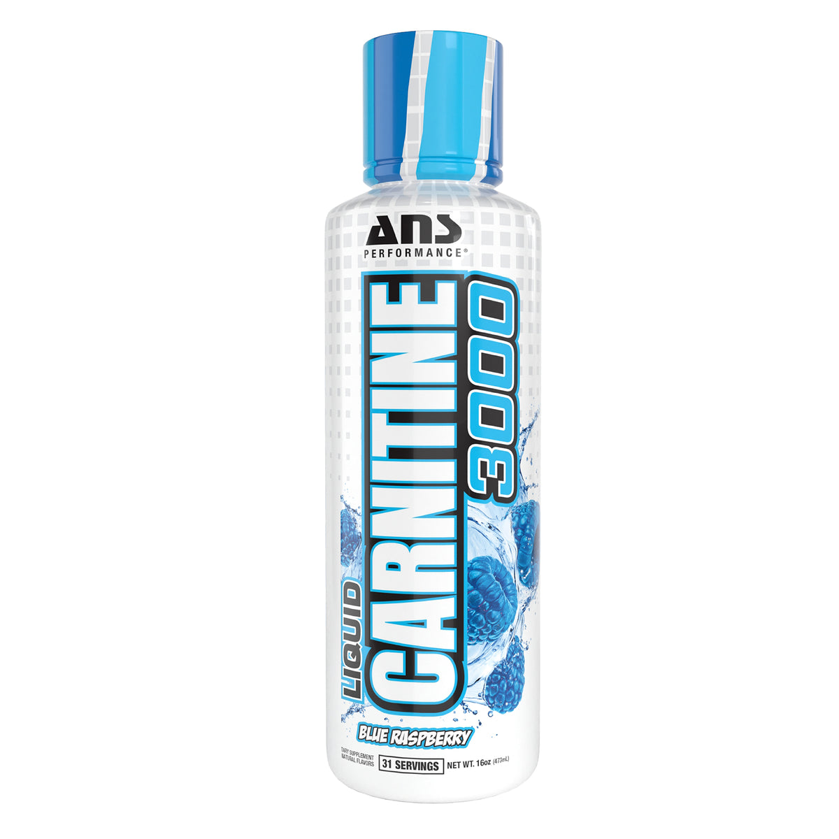 ANS Performance Carnitine 3000, Muscle Recovery Support, 16 Oz, Blue Raspberry