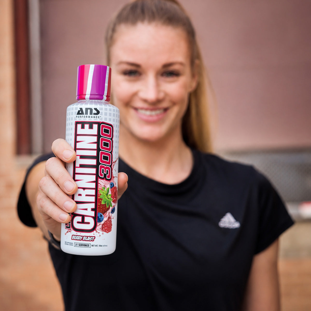 ANS Performance Carnitine 3000 for Muscle Recovery Support, 16 Oz, Berry Blast