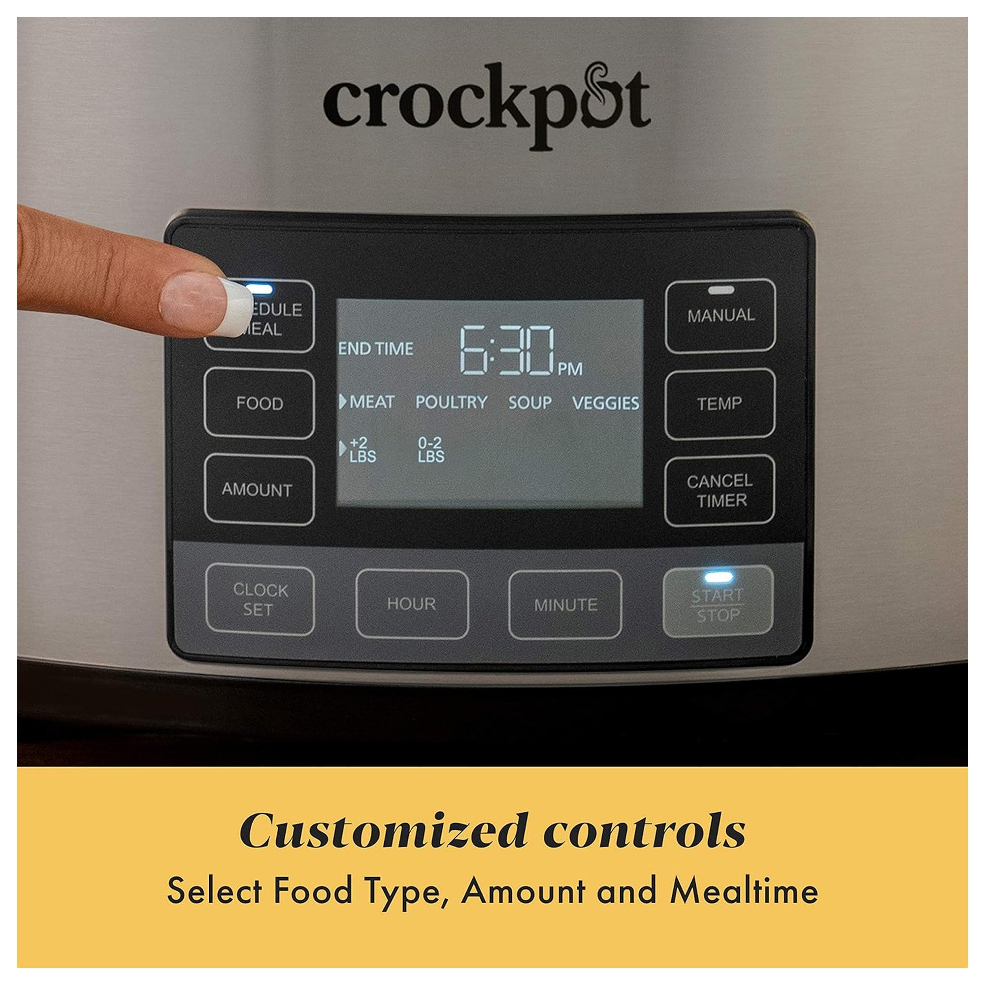 Crock-Pot 6qt Programmable Slow Cooker, Timer & MyTime Technology (Open Box)
