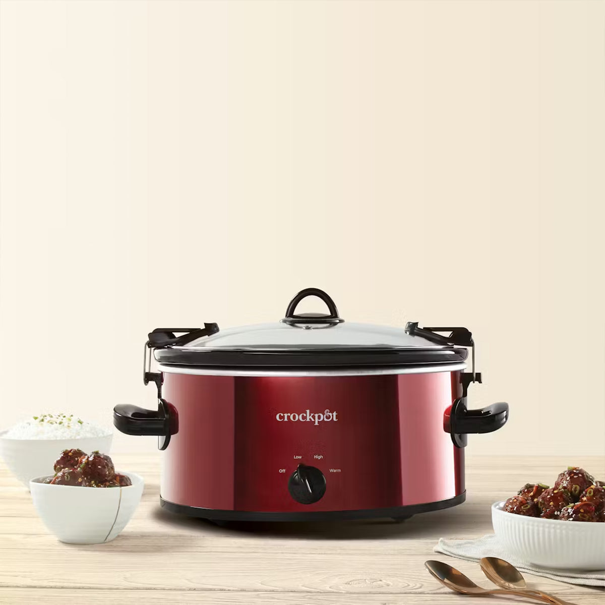 Crock-Pot Cook and Carry Manual Slow Cooker for Travel & Home, 6 Qt (Open Box)