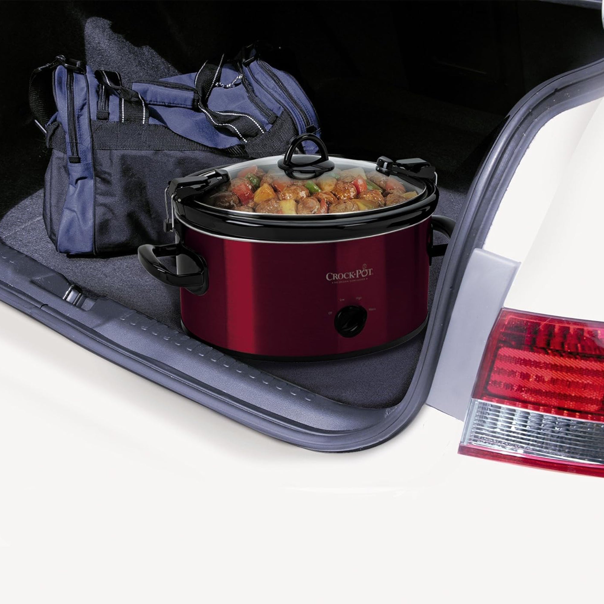 Crock-Pot Cook and Carry Manual Slow Cooker for Travel & Home, 6 Qt (Open Box)