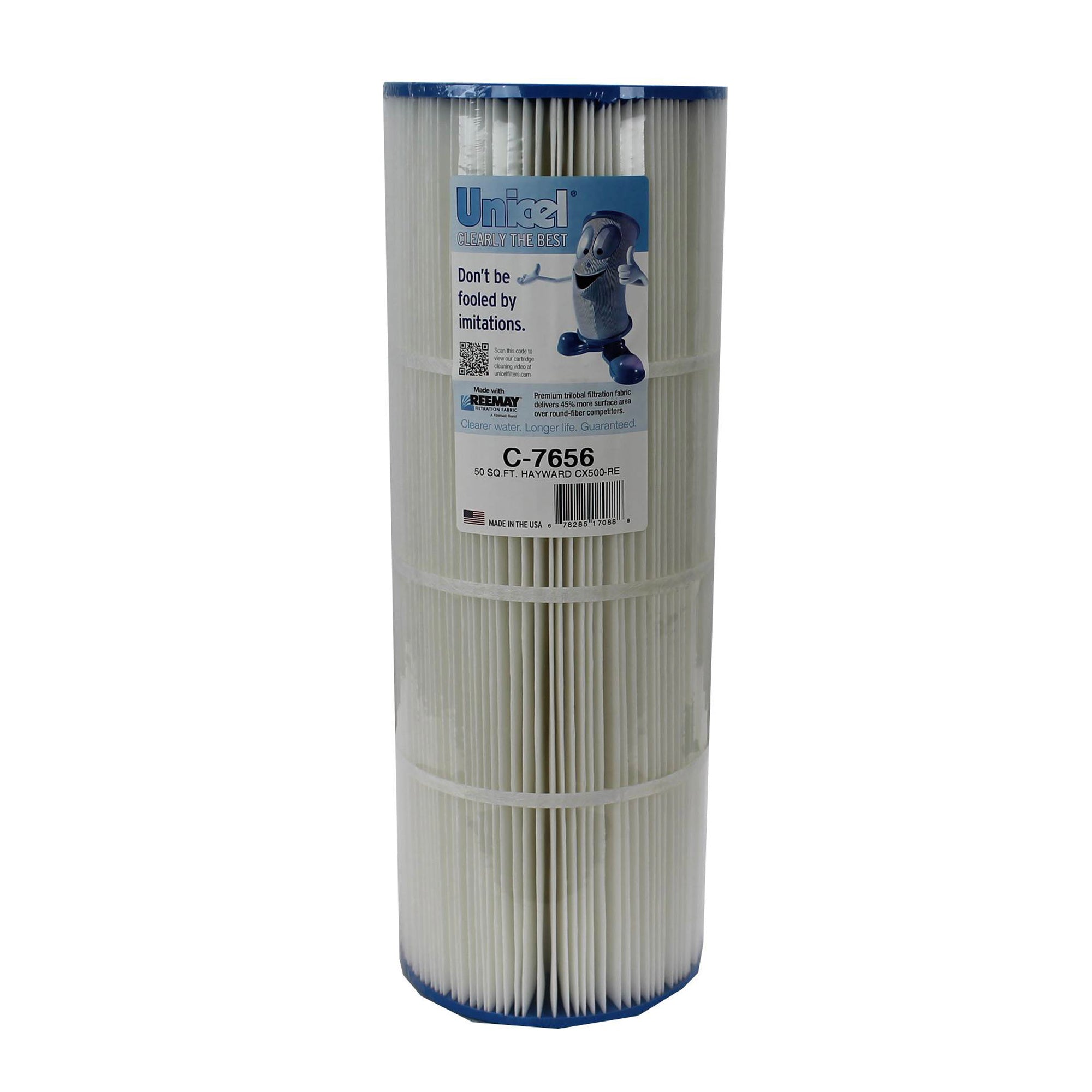 Unicel C-7656 Replacement 50 Sq Ft Pool Hot Tub Spa Filter Cartridge, 108 Pleats - VMInnovations