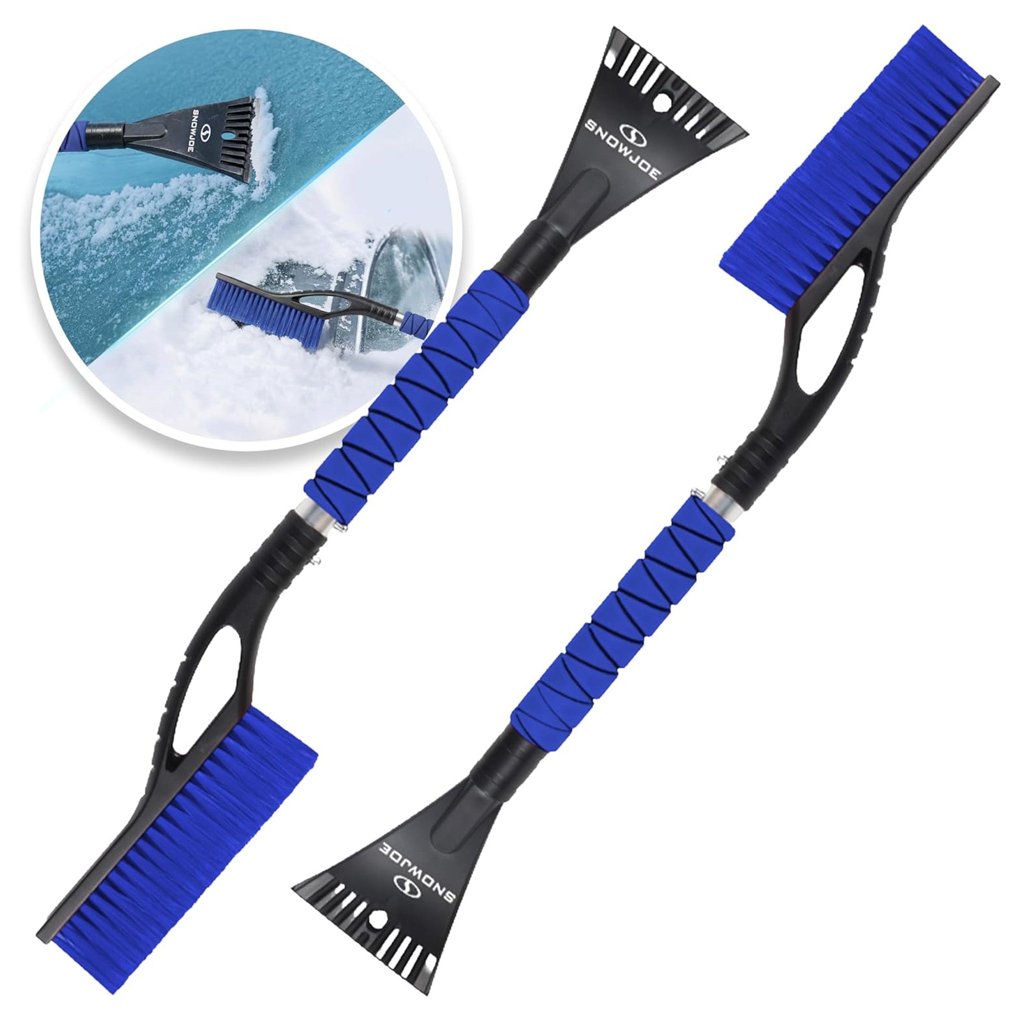 Snow Joe 2 Pack 27" Jumbo Multi-Purpose Ice Scraper & Snow Brush (Open Box) - VMInnovations