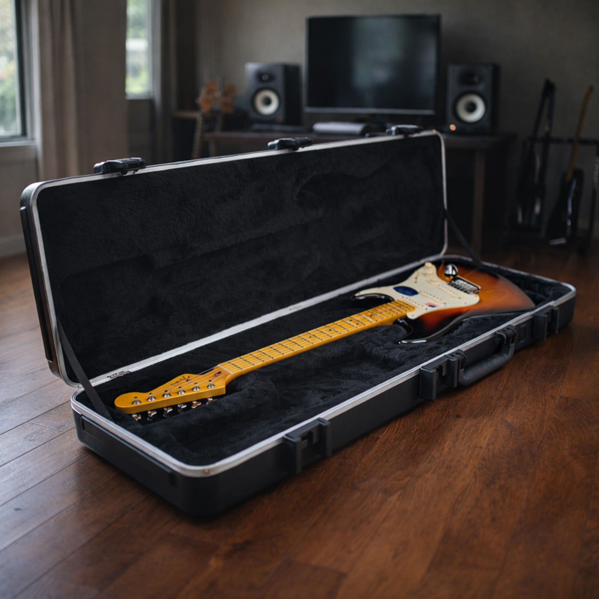 SKB Cases 1SKB-66PRO Pro Rectangular Electric Guitar Case with ABS Hard Shell - VMInnovations