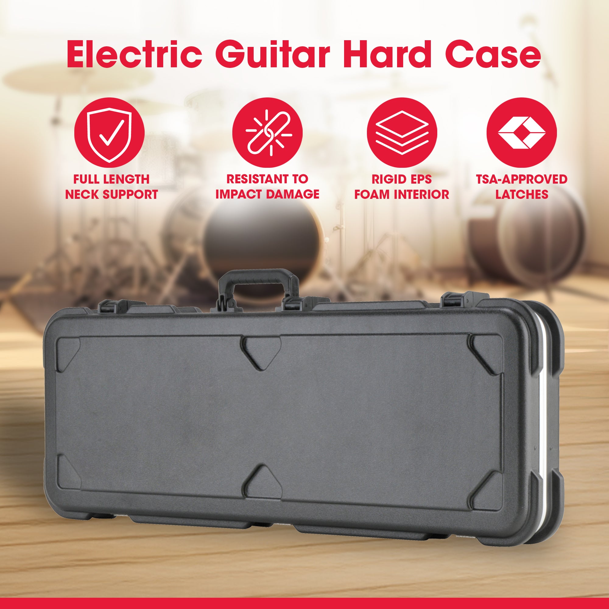 SKB Cases 1SKB-66 Electric Guitar Hard Case for Strat and Tele Style Guitars - VMInnovations