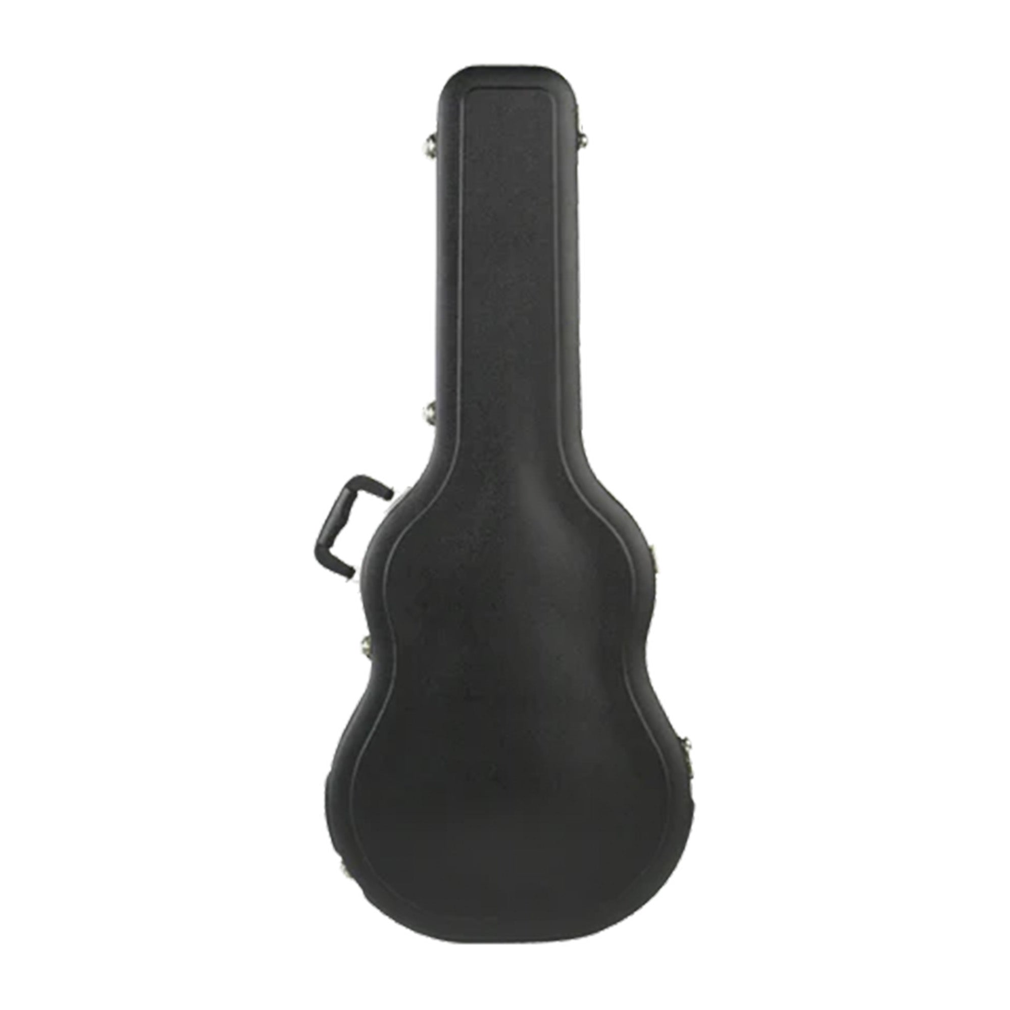 SKB Hardshell Economy Travel Guitar Case for Dreadnought Acoustic Guitars, Black - VMInnovations