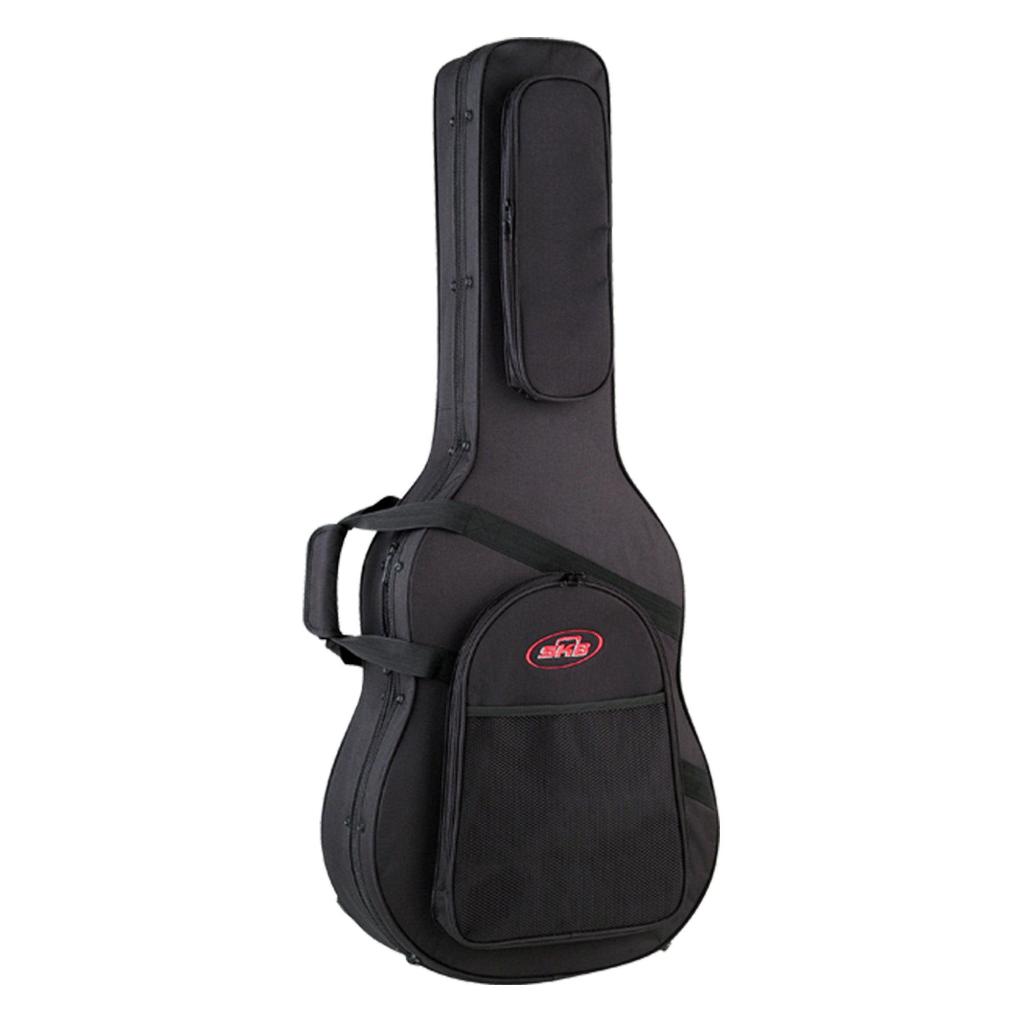 SKB Soft Case Travel Guitar Case for Dreadnought Acoustic Style Guitars, Black - VMInnovations