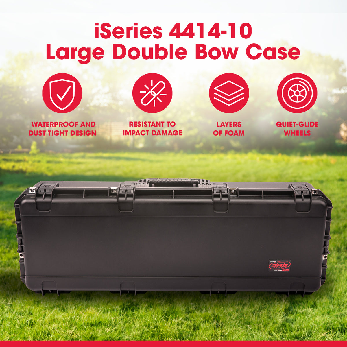 SKB Cases iSeries Large Double Bow Case w Hard Plastic Exterior (Open Box)