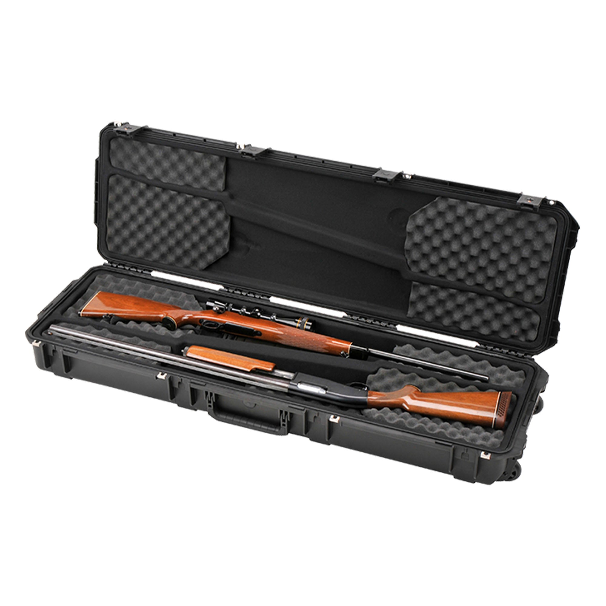 SKB Cases iSeries 3i-5014-DR Double Rifle Case with Hard Plastic Exterior, Black - VMInnovations