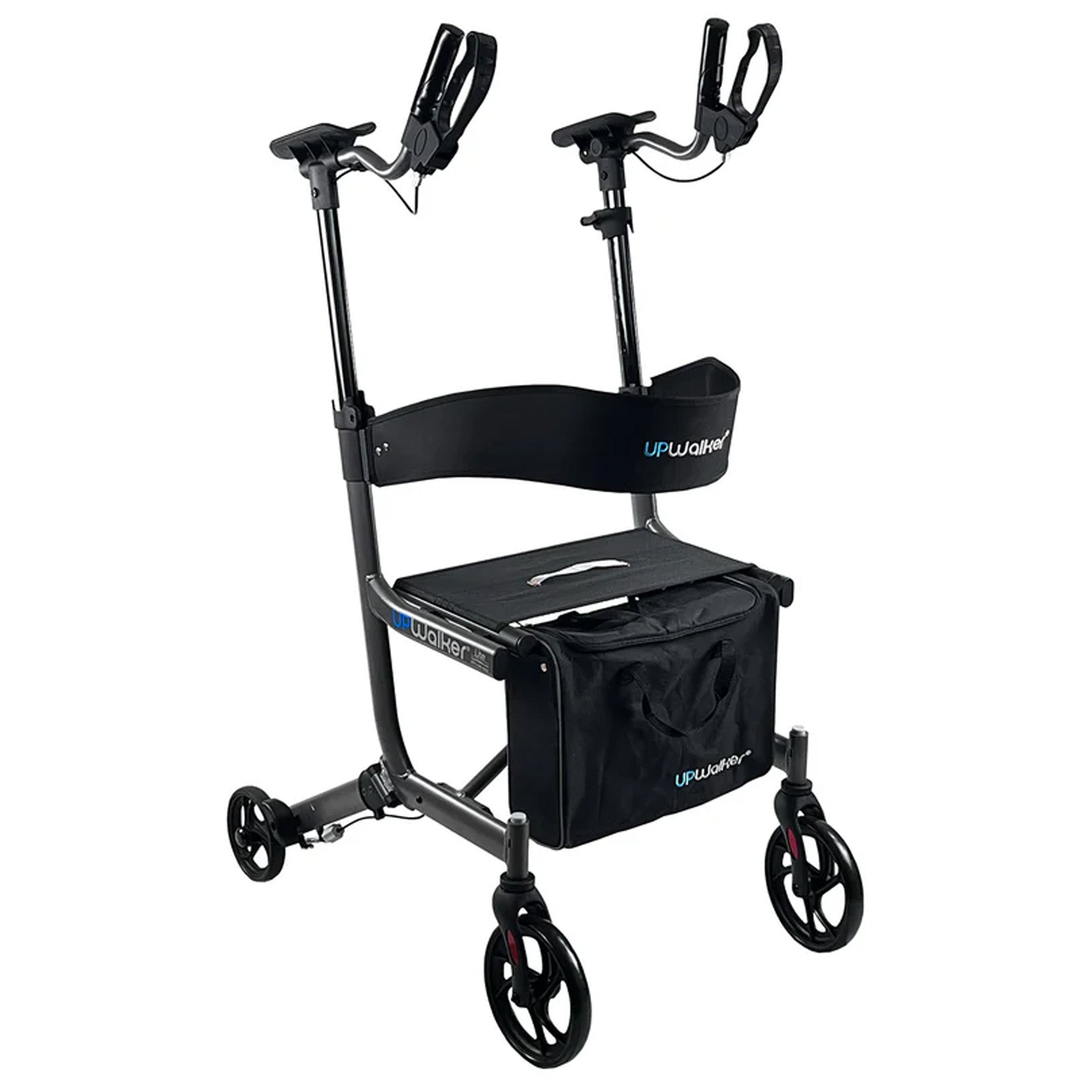 LifeWalker UPWalker EZ Lite Lightweight Upright Rollator Walker for Seniors - VMInnovations