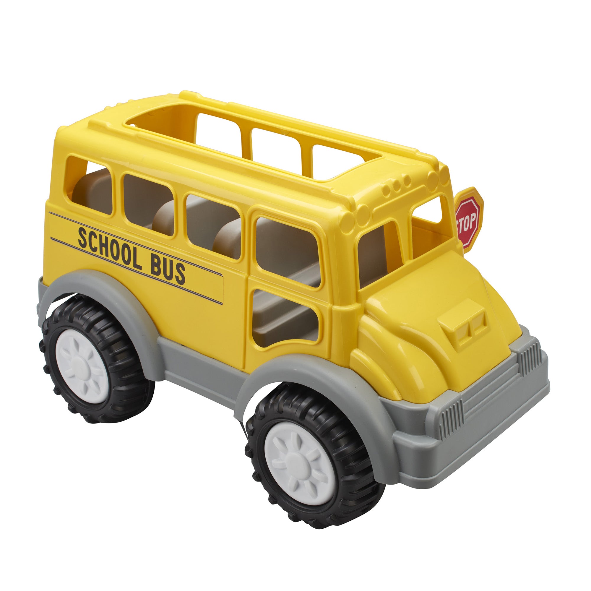 American Plastic Toys Gigantic School Bus Toy for Kids Ages 2 Years and Up - VMInnovations