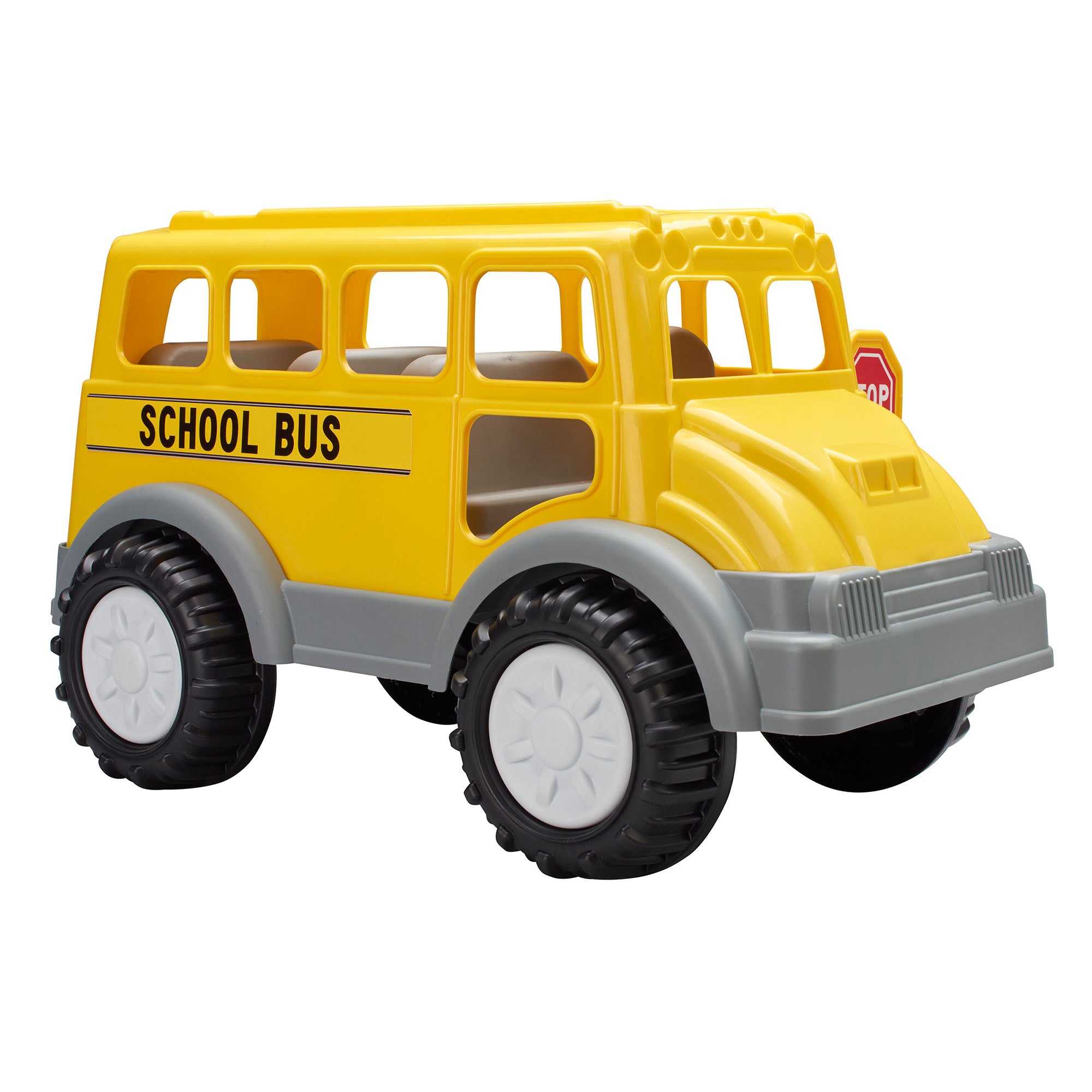 American Plastic Toys Gigantic School Bus Toy for Kids Ages 2 Years and Up - VMInnovations