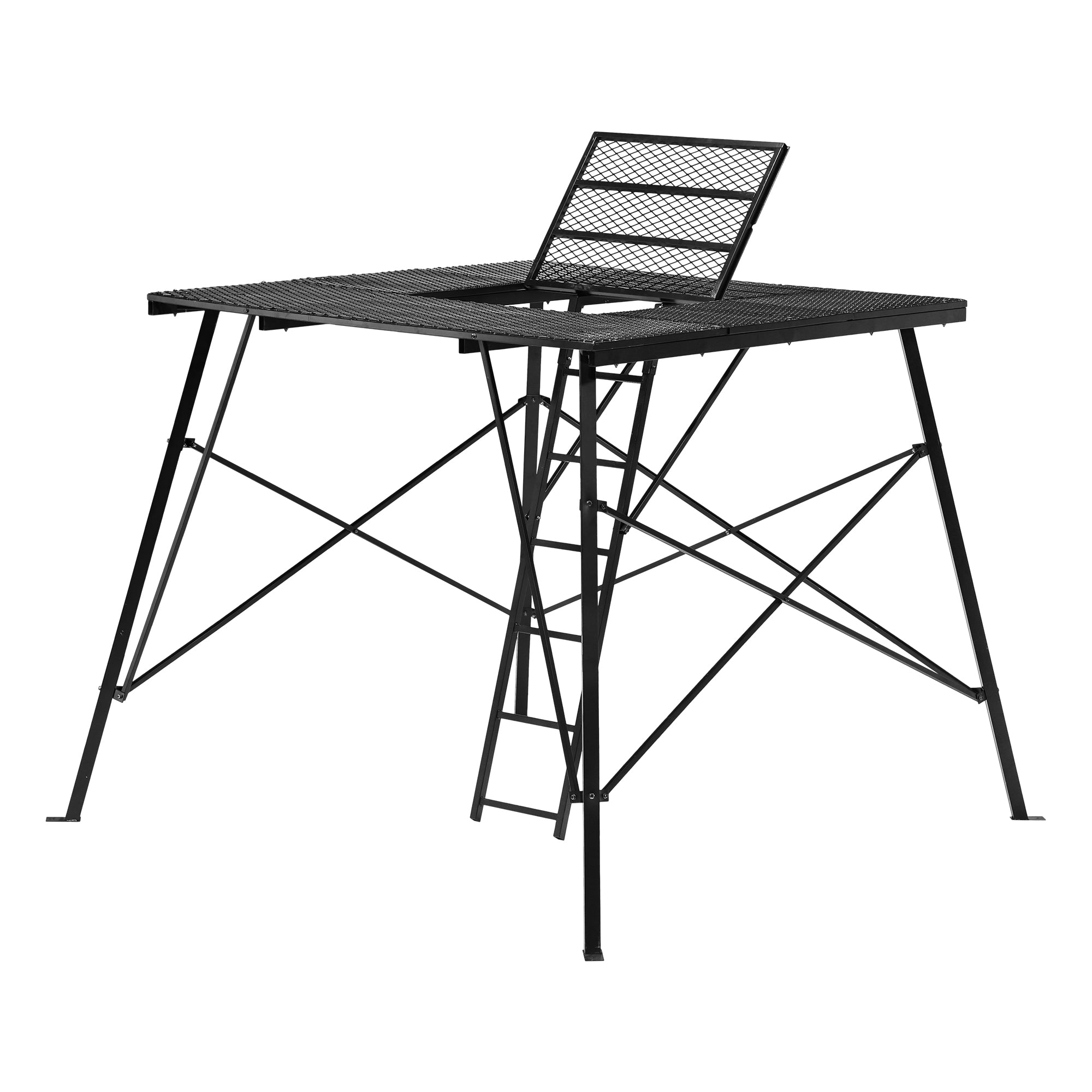 Muddy Ground Blind Platform, 65"L x 65"W Steel Outdoor Hunting Trap (Open Box)