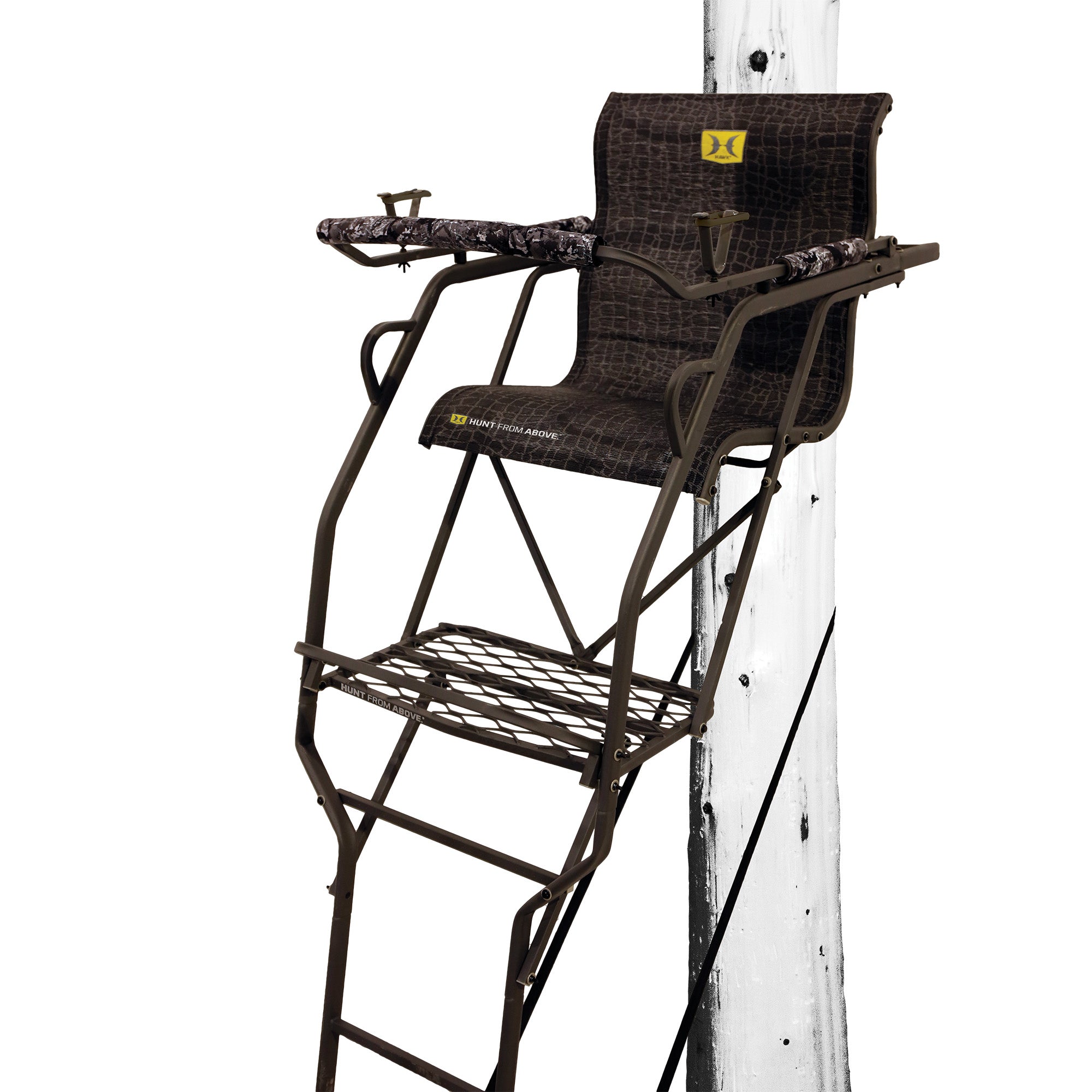 Hawk Hunting Big Denali Ladderstand with 26" Wide Seat and 23" Backrest, Multi - VMInnovations