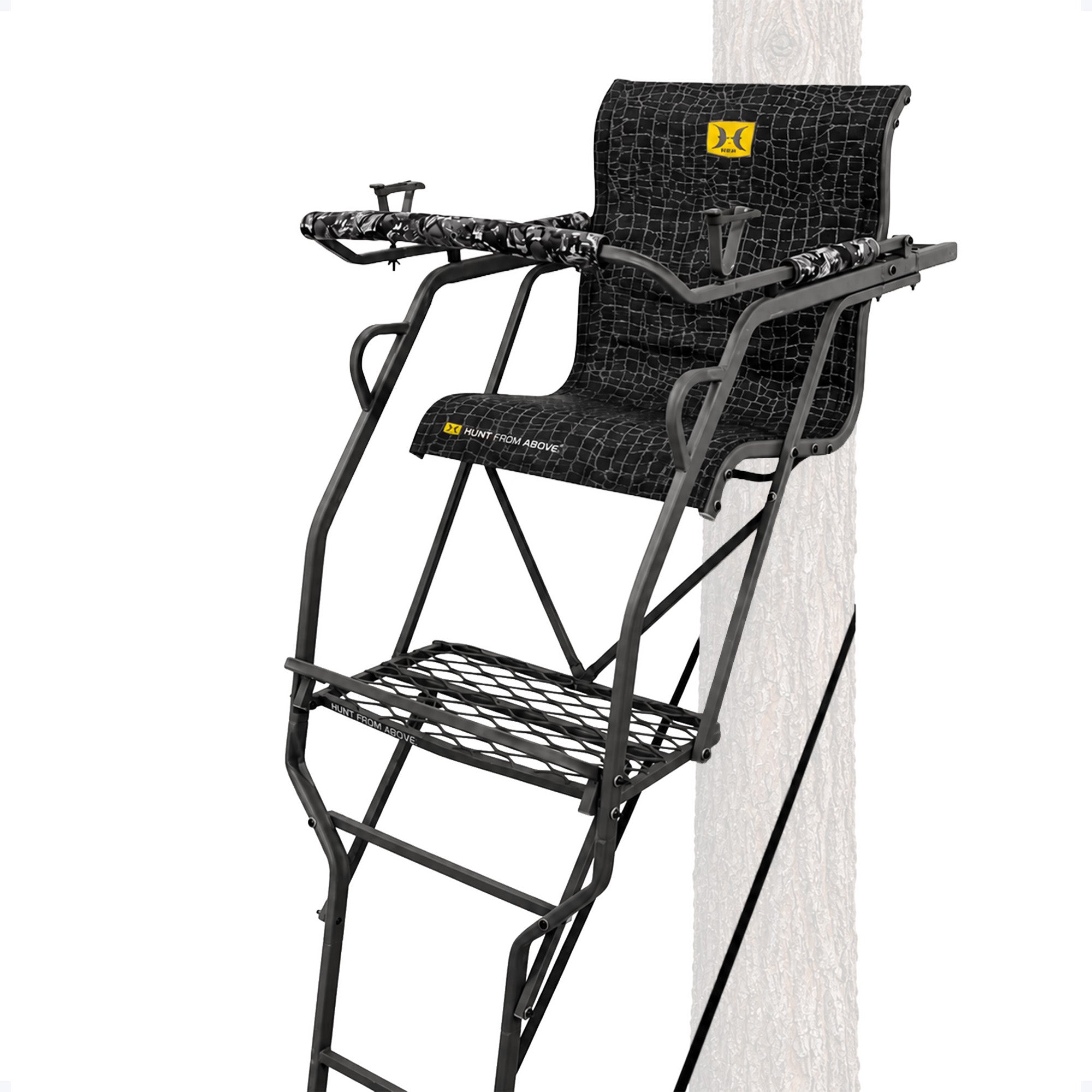 Hawk Hunting Big Denali Ladderstand with 26" Wide Seat and 23" Backrest, Multi - VMInnovations