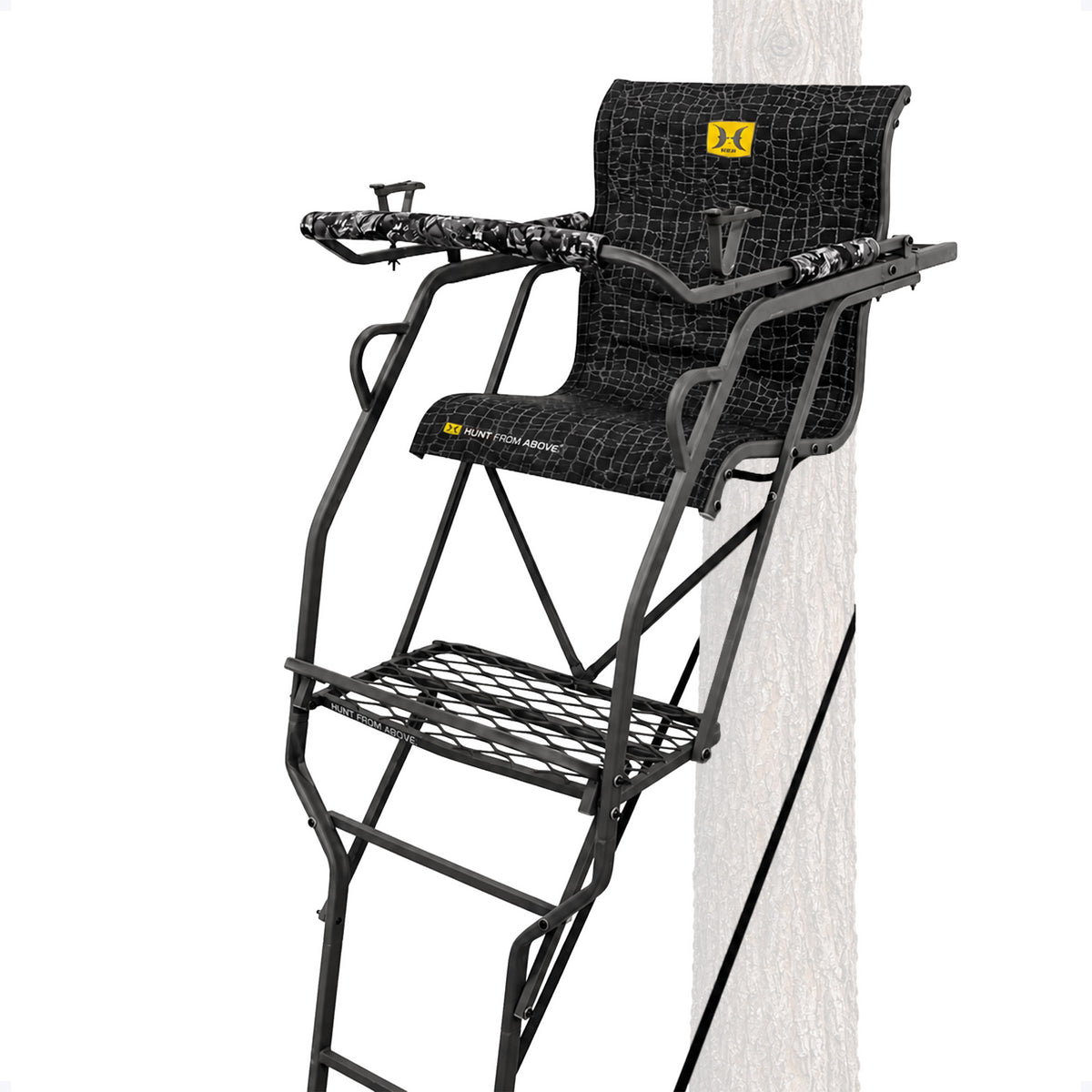 Hawk Hunting Big Denali Ladderstand with 26" Wide Seat and 23" Backrest, (Used)