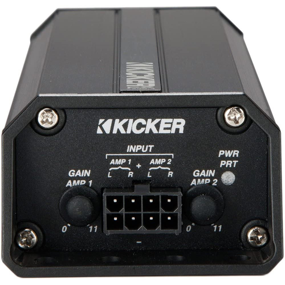 Kicker 42PXA3004 PXA Series 4 Channel 75W Amplifier Car Audio Speaker (2 Pack) - VMInnovations