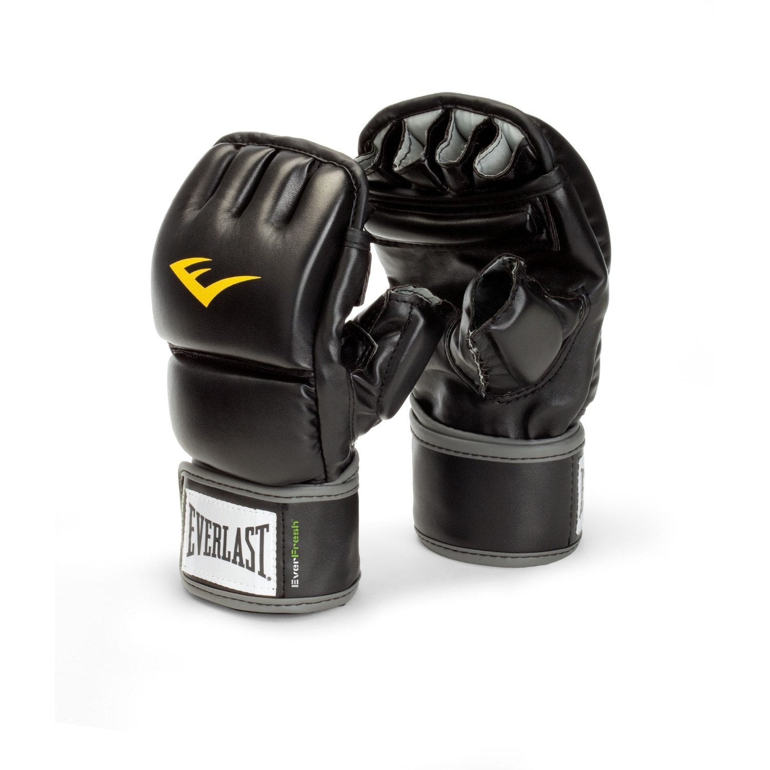 Everlast Wristwrap L/XL Heavy Bag Antimicrobial Punching Boxing Gloves, Black