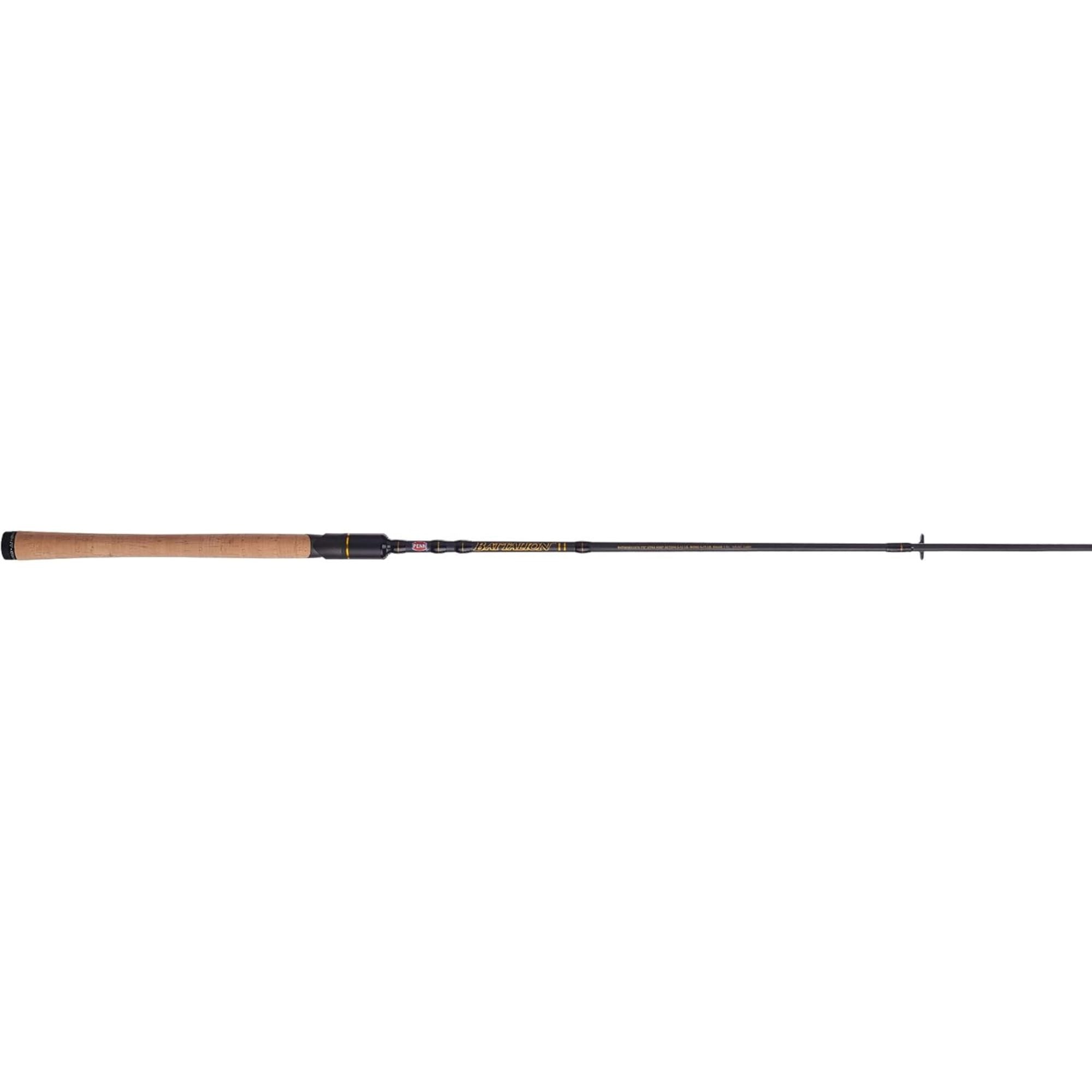 Penn Battalion II Inshore Spinning Rod 7'6" Medium-Light Power 1-Piece, Black - VMInnovations