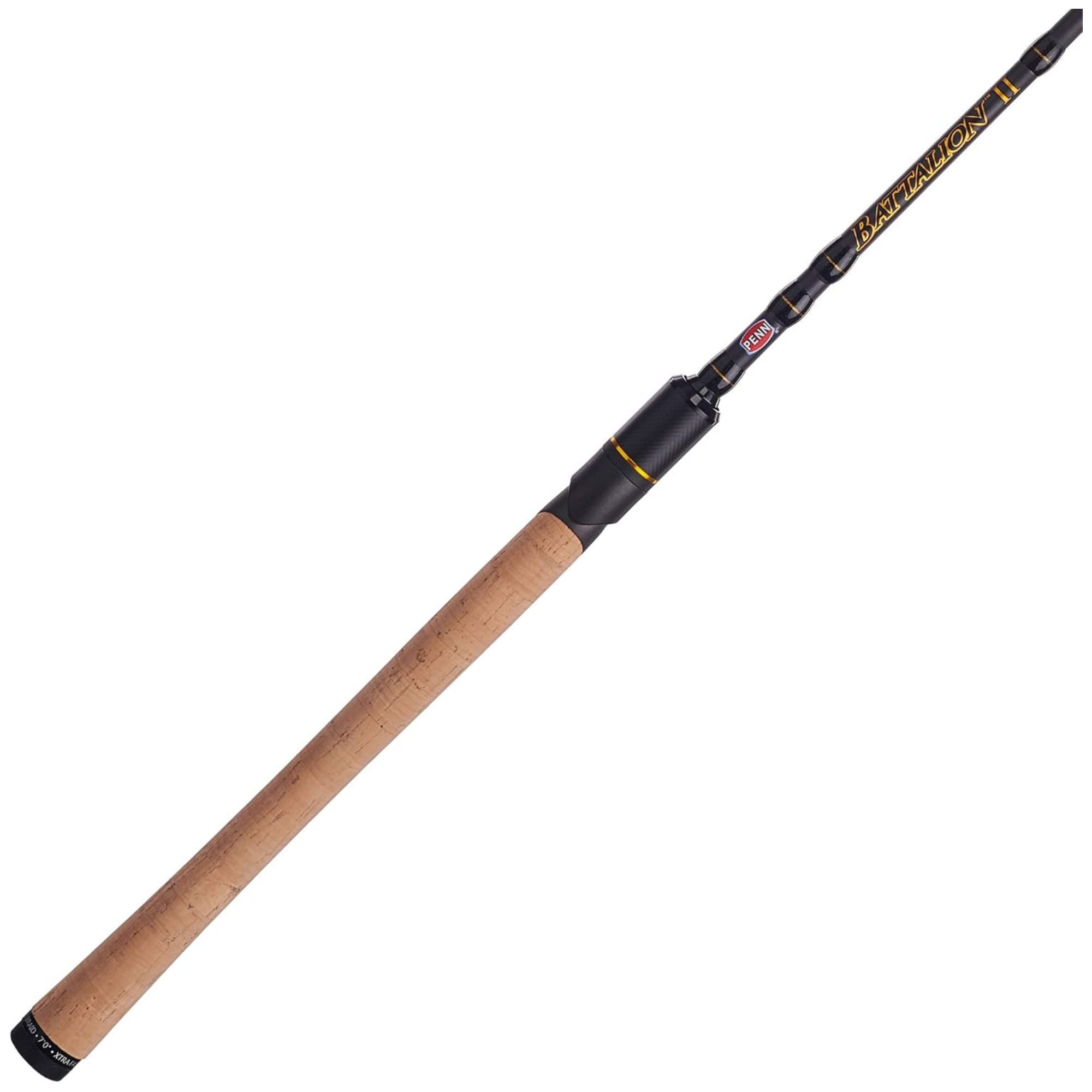 Penn Battalion II Inshore Spinning Rod 7'6" Medium-Light Power, Black (Open Box)