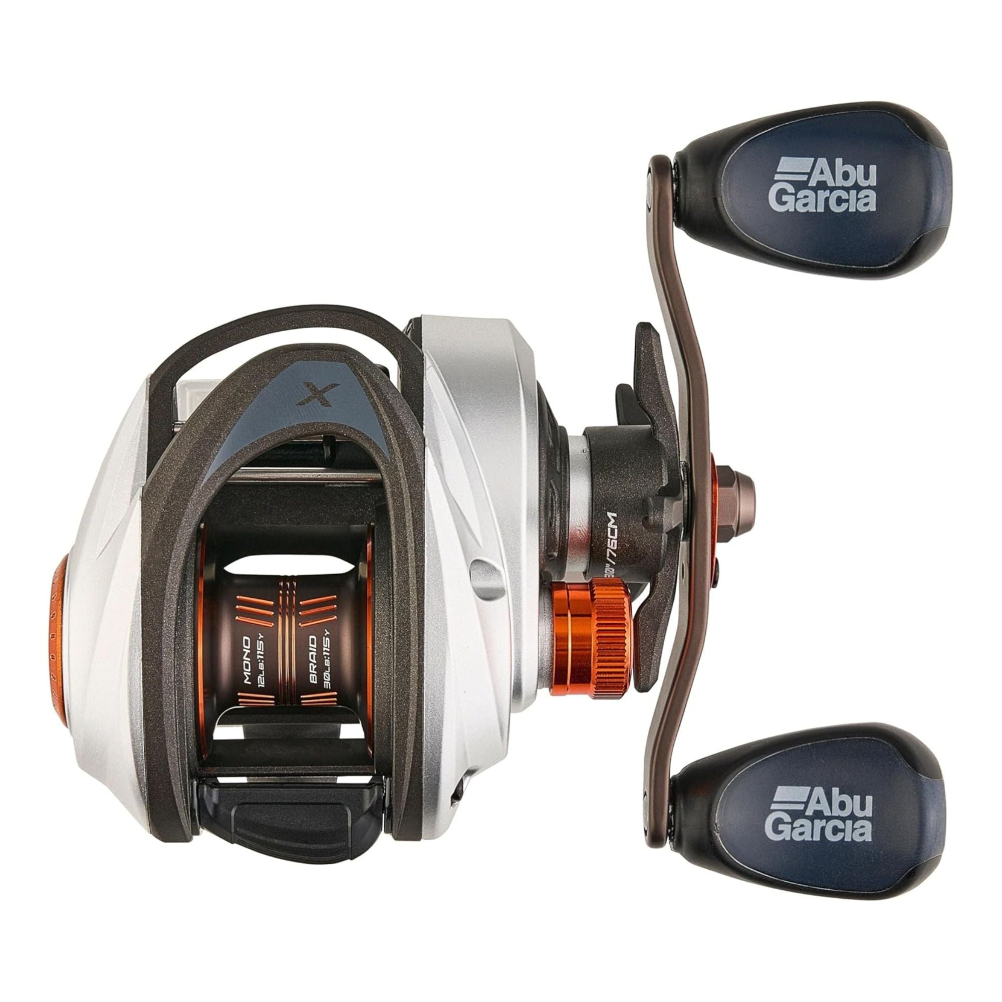 Abu Garcia Revo 5 X Low Profile Baitcast Reel, 27" Retrieve, Right Hand, White