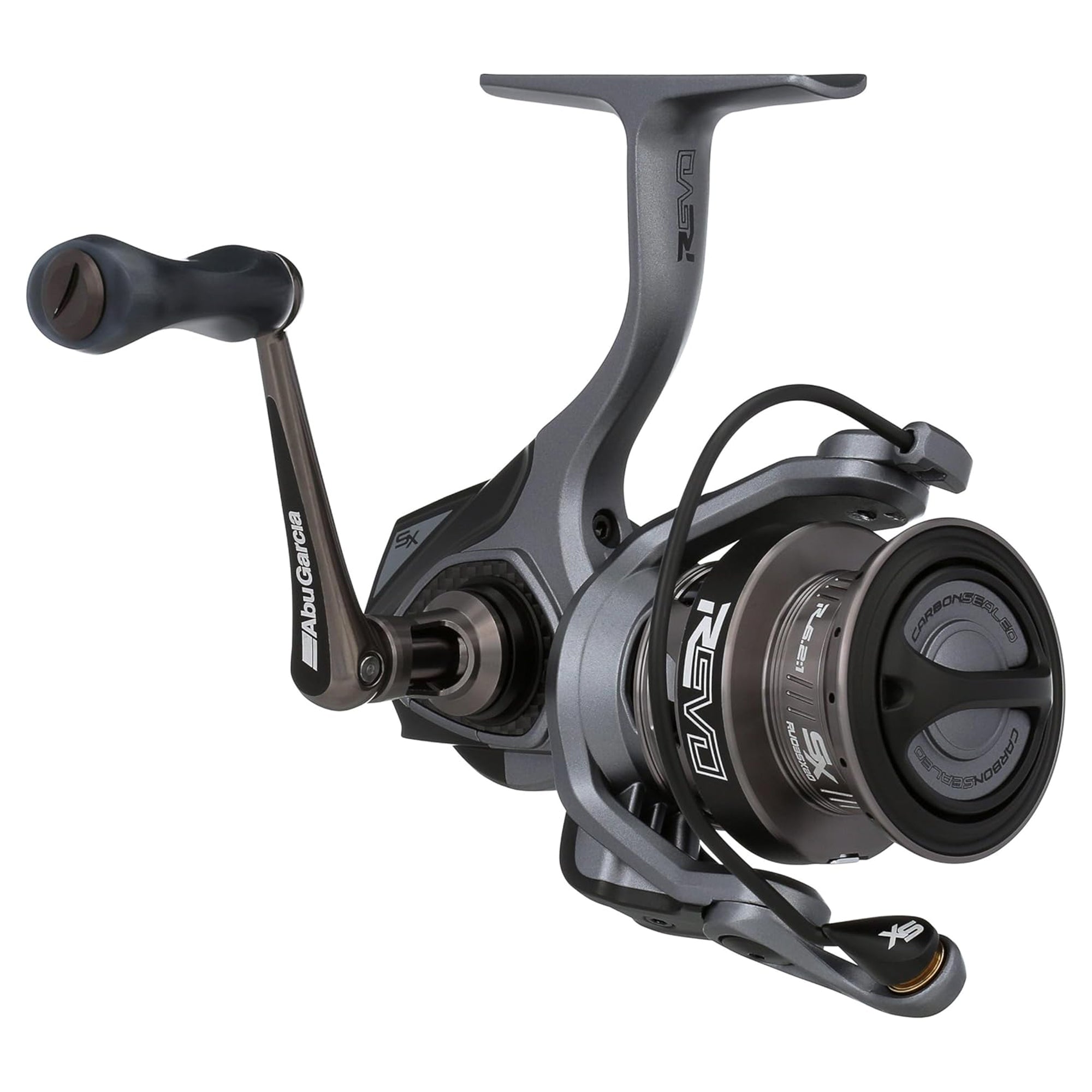 Abu Garcia Revo SX Spinning Reel, Smooth Carbon Drag, 6.2:1 Gear Ratio, Size 20