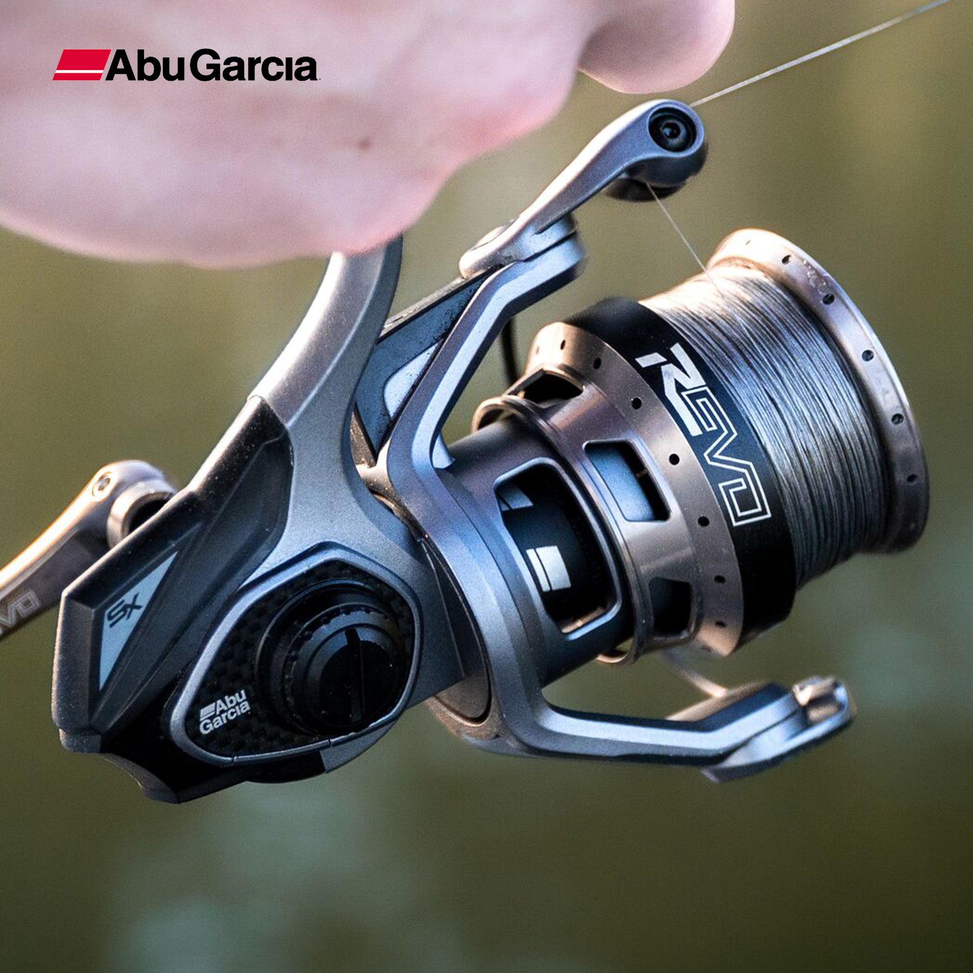 Abu Garcia Revo SX Spinning Reel, Smooth Carbon Drag, 6.2:1 Gear Ratio, Size 20