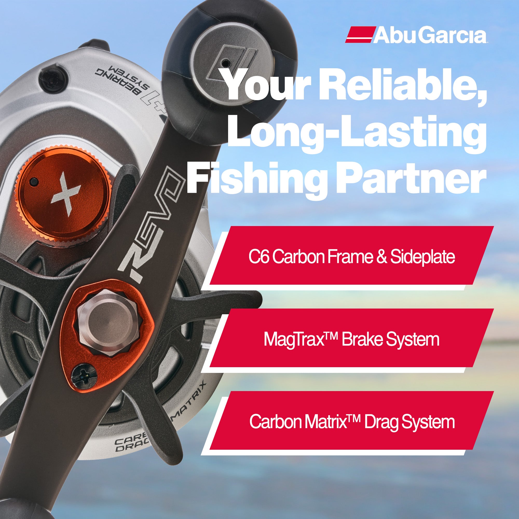 Abu Garcia Revo 5 X 30" Line Low Profile Baitcast Fishing Reel, Left Handle