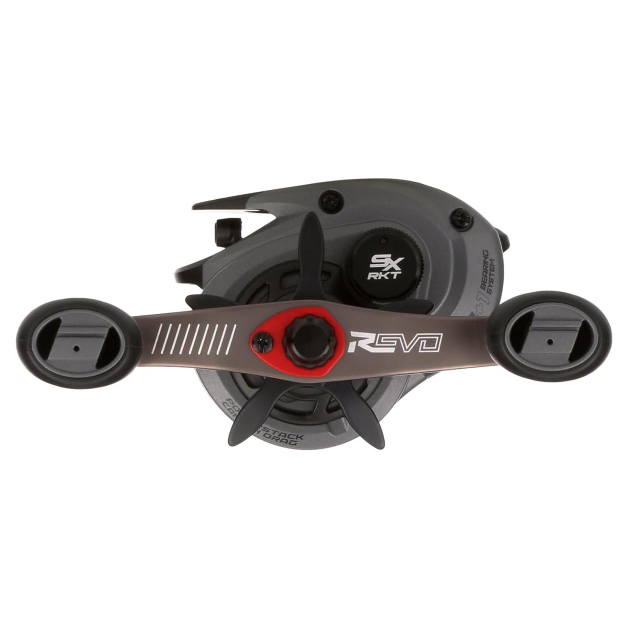 Abu Garcia Revo SX Rocket Low Profile Baitcast Left-Handed Fishing Reel, Grey