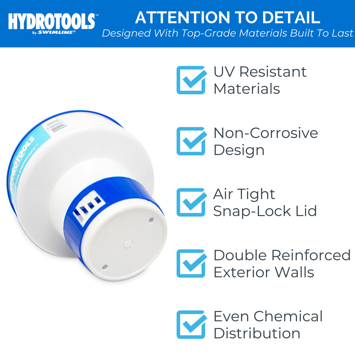 Swimline Hydrotools 8725 Pool Adjustable Floating Chlorine Dispenser (Open Box)