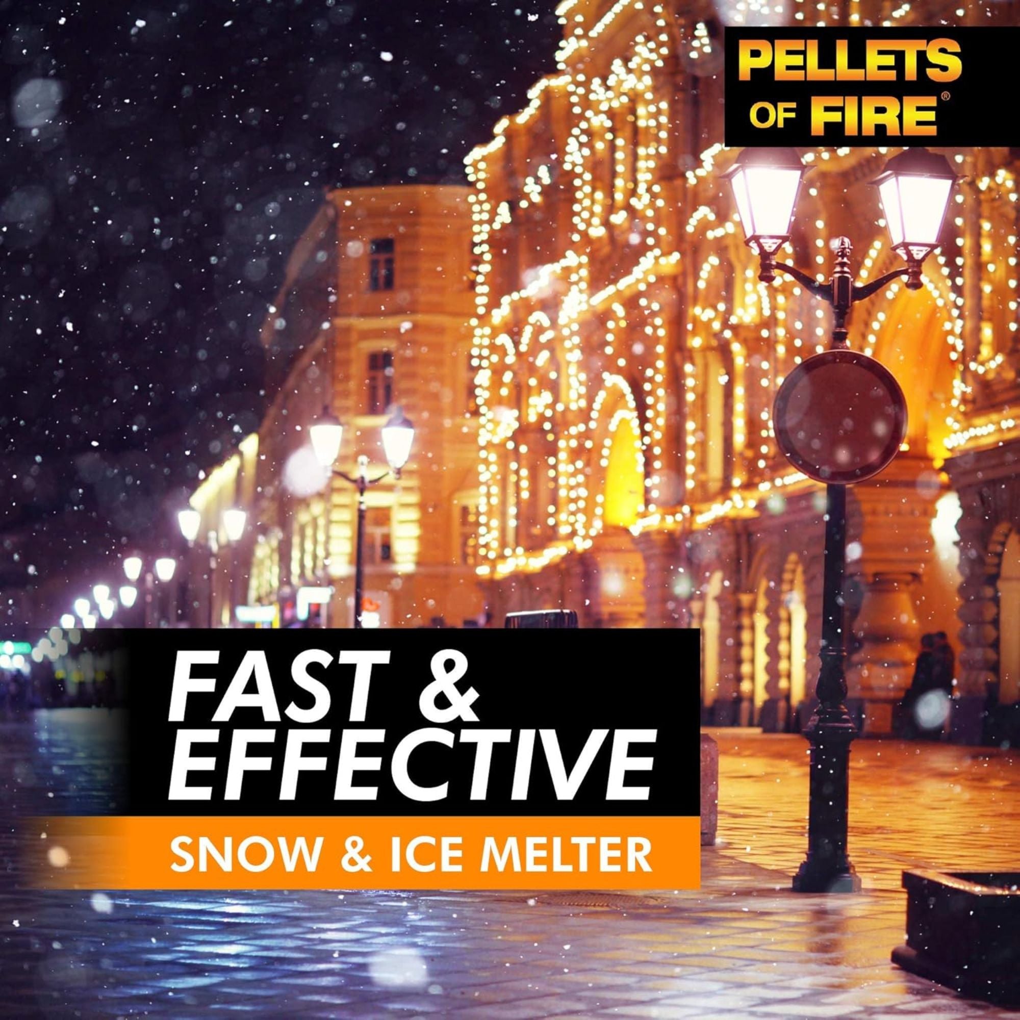 Snow Joe Pellets of Fire Ice Melter for Driveways & Sidewalks, 50 lbs, CPP50 - VMInnovations