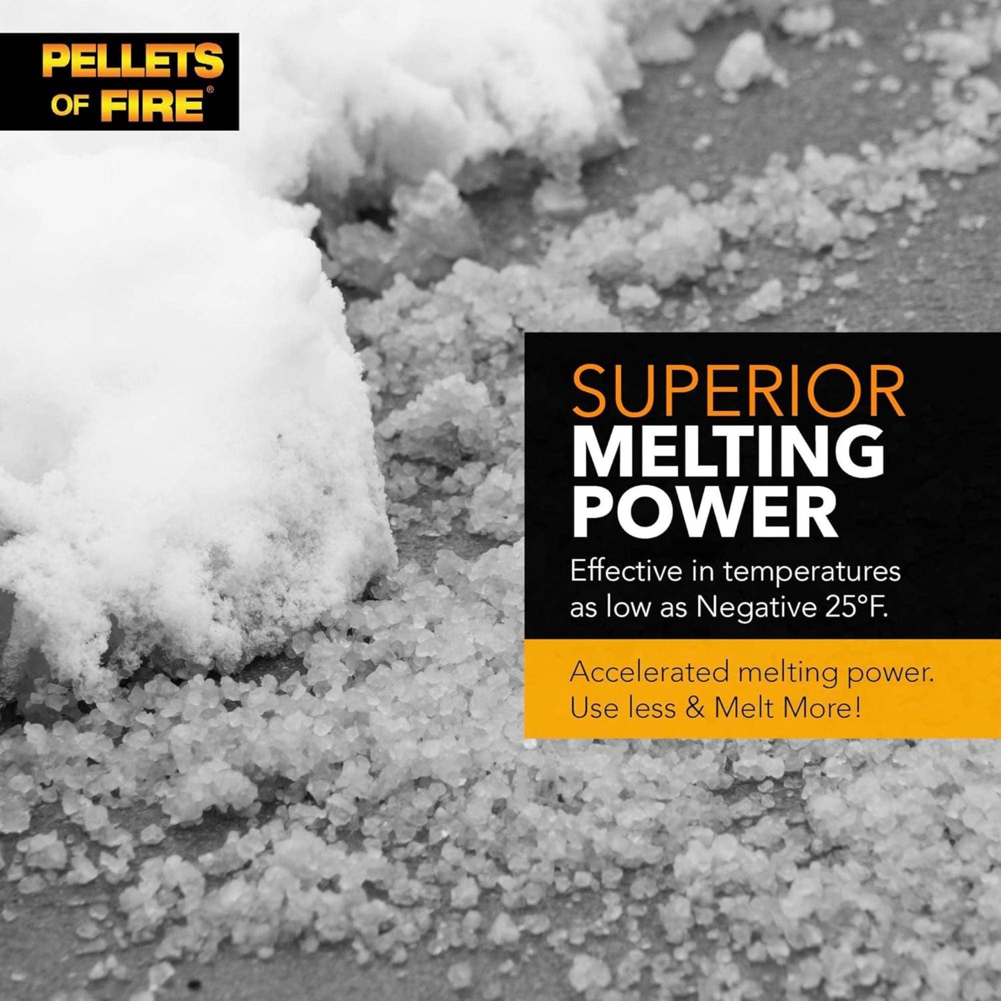 Snow Joe Pellets of Fire Ice Melter for Driveways & Sidewalks, 50 lbs, CPP50 - VMInnovations