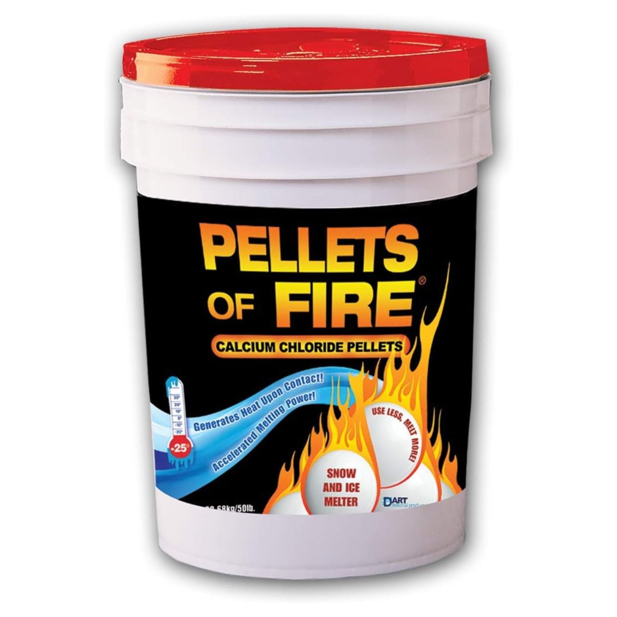 Snow Joe Pellets of Fire Ice Melter for Driveways & Sidewalks, 50 lbs, CPP50 - VMInnovations