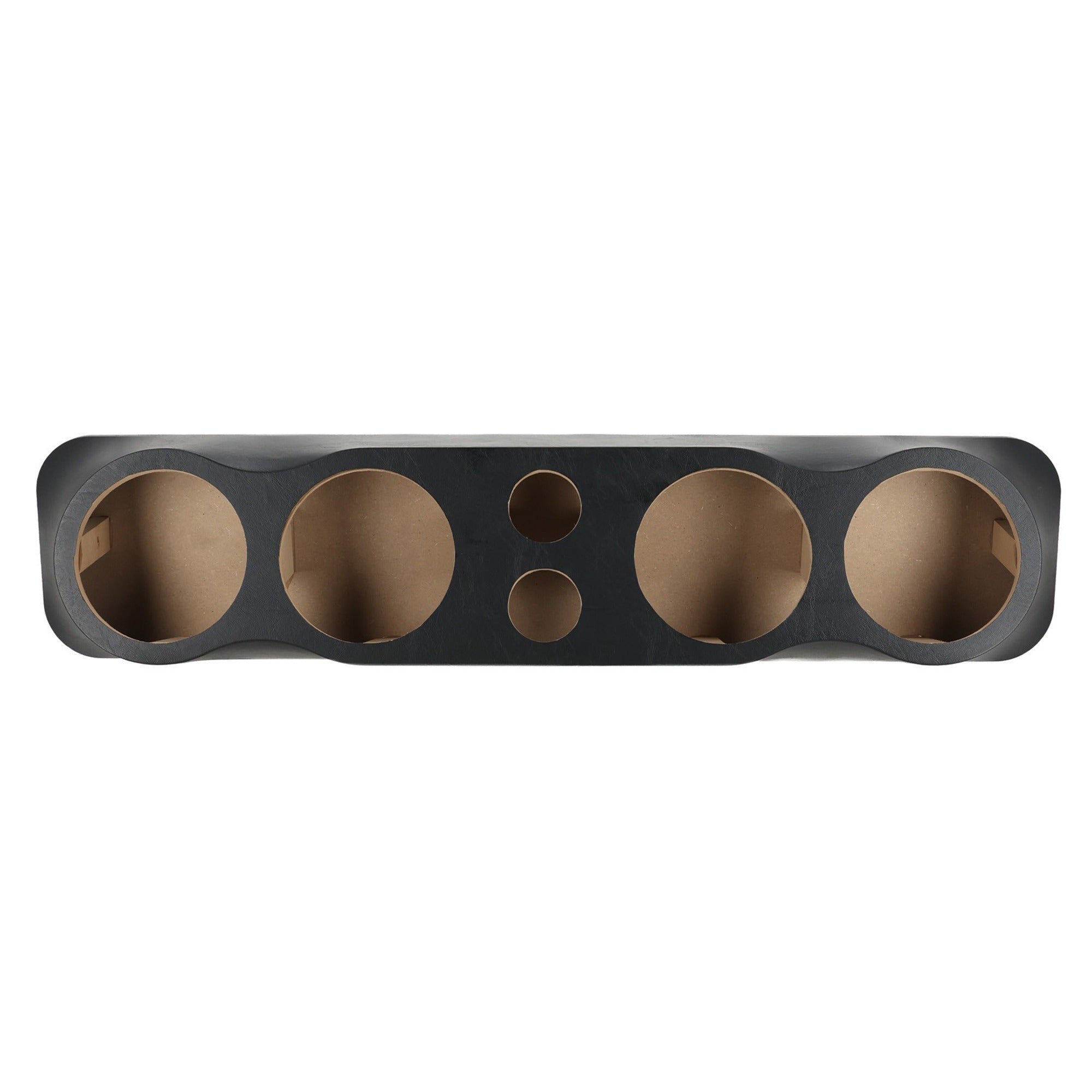 Q Power Vinyl Pod Quad 6.5" Speaker Box, 4-Hole Sealed Enclosure w/ 3" Tweeters - VMInnovations