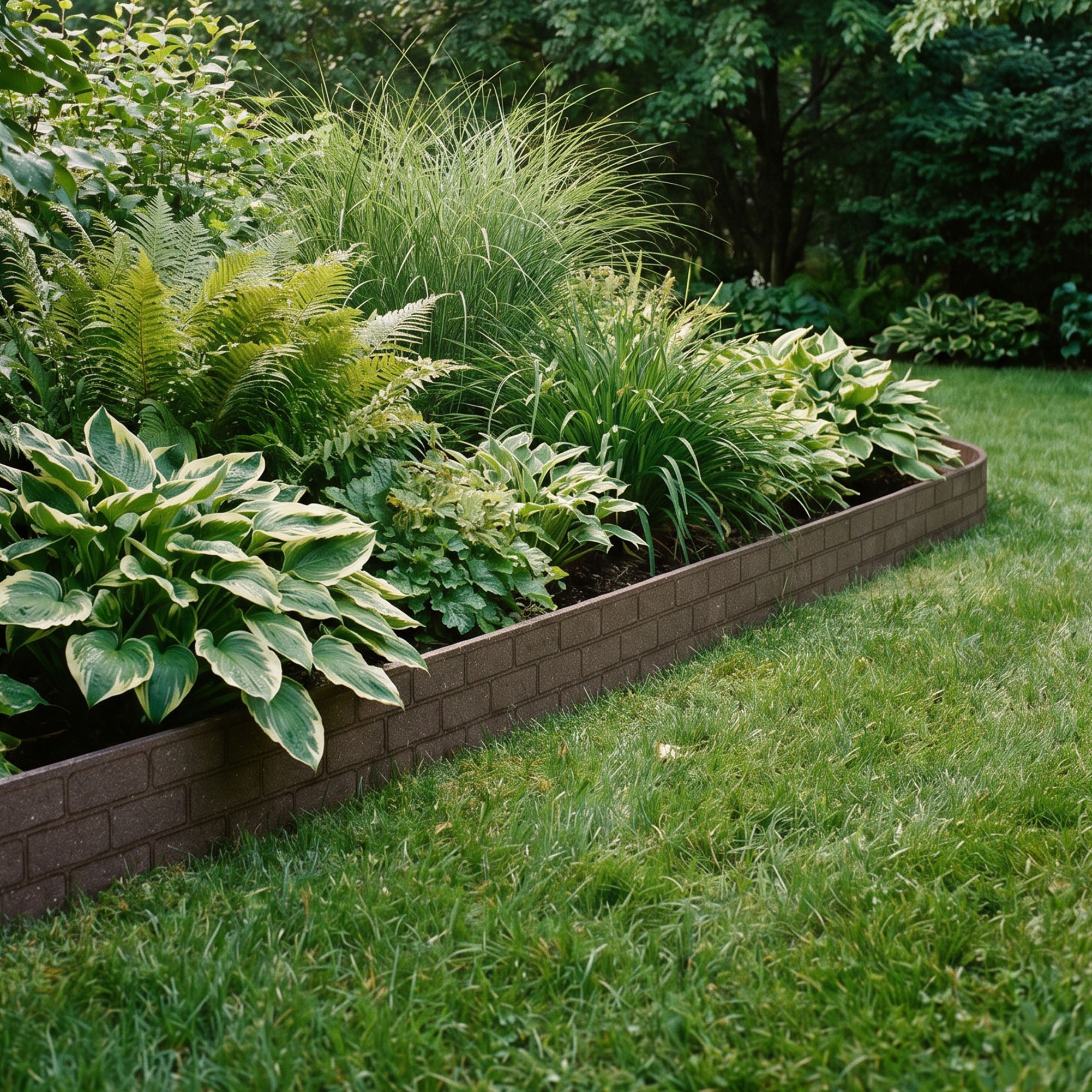 Tierra Verde 48"L x 6"H Bricks, Super Flexible Garden Border Kit, 6 Pk(Open Box)