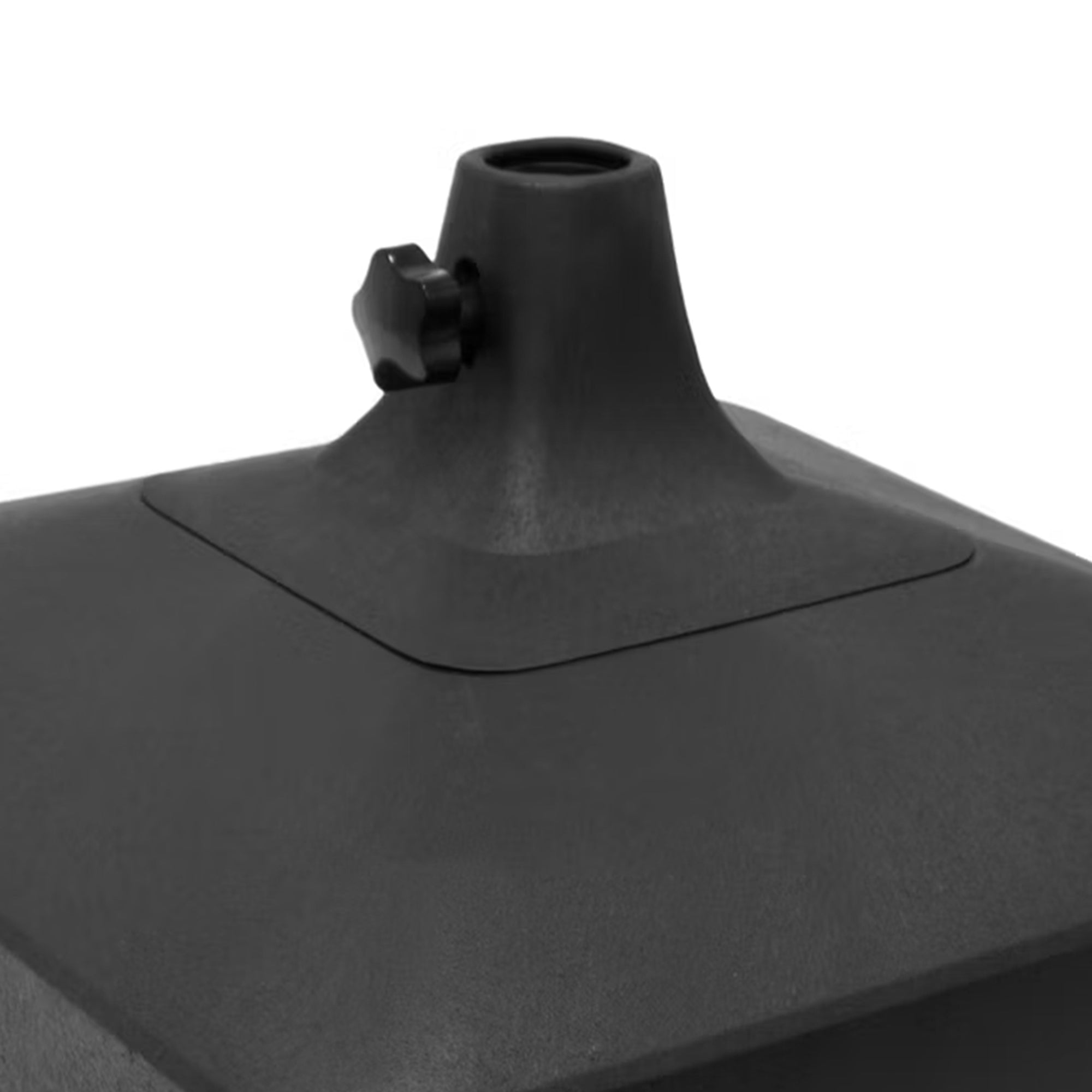 Tierra Verde 19.5" x 6.5"H Square Low Profile Easy-Fill Umbrella Base, Lattice - VMInnovations