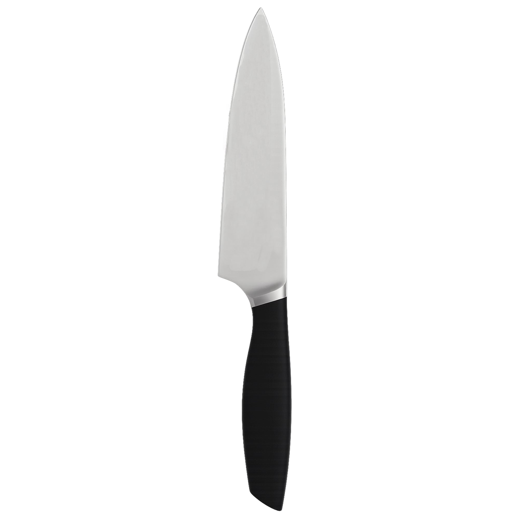 EverCook 3-Piece 8-Inch Chef Knife Set, Stainless Steel Blades, Black/Silver - VMInnovations