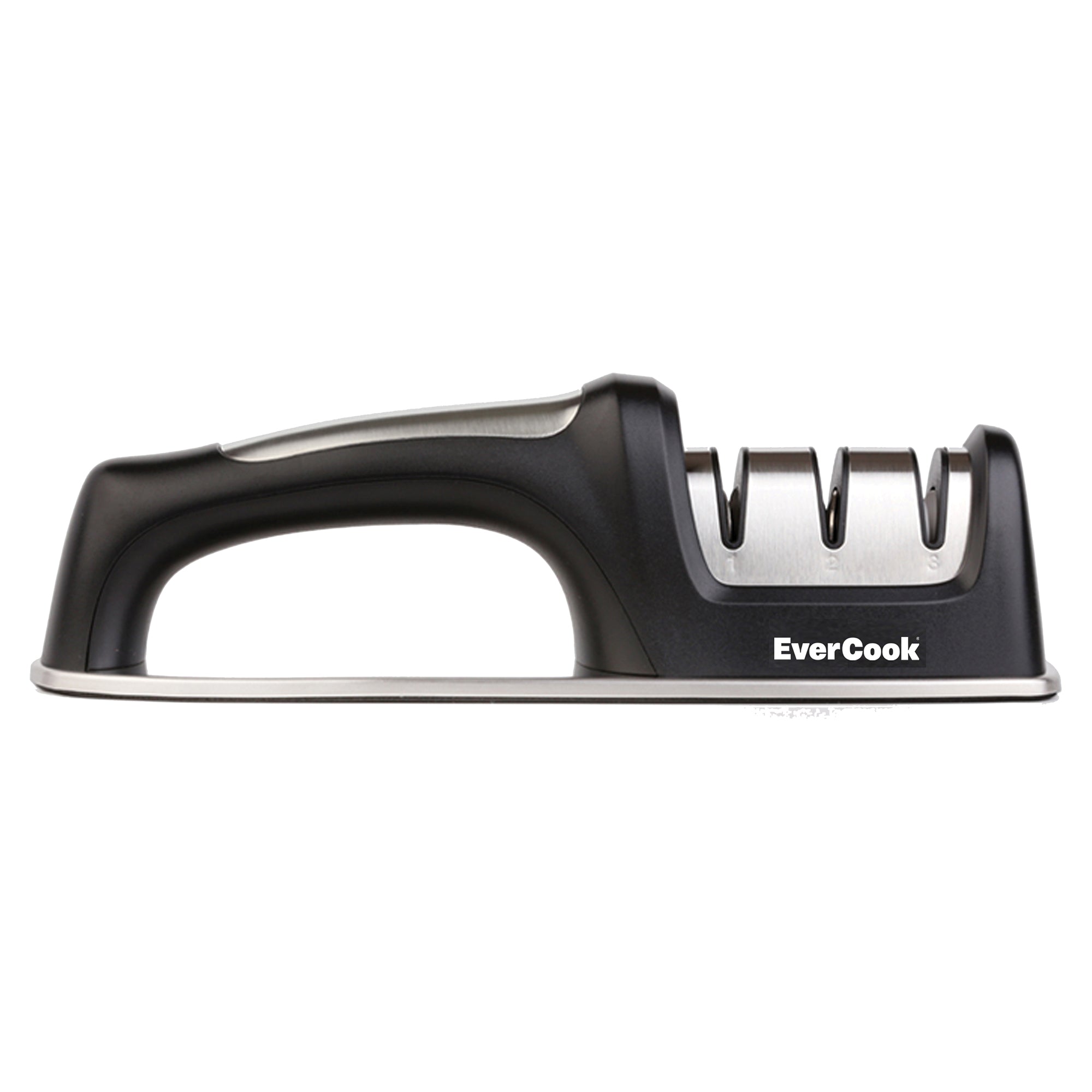 EverCook Precision Knife Sharpener for Kitchen Knives, 3-Stage Diamond Wheels - VMInnovations