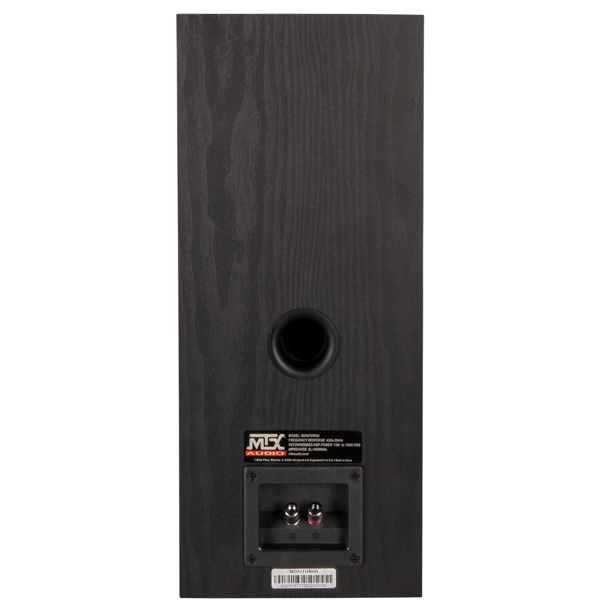 MTX Audio MONITOR60i 6.5 Inch Bookshelf Speakers, 2-Way Home Audio Pair, Black - VMInnovations