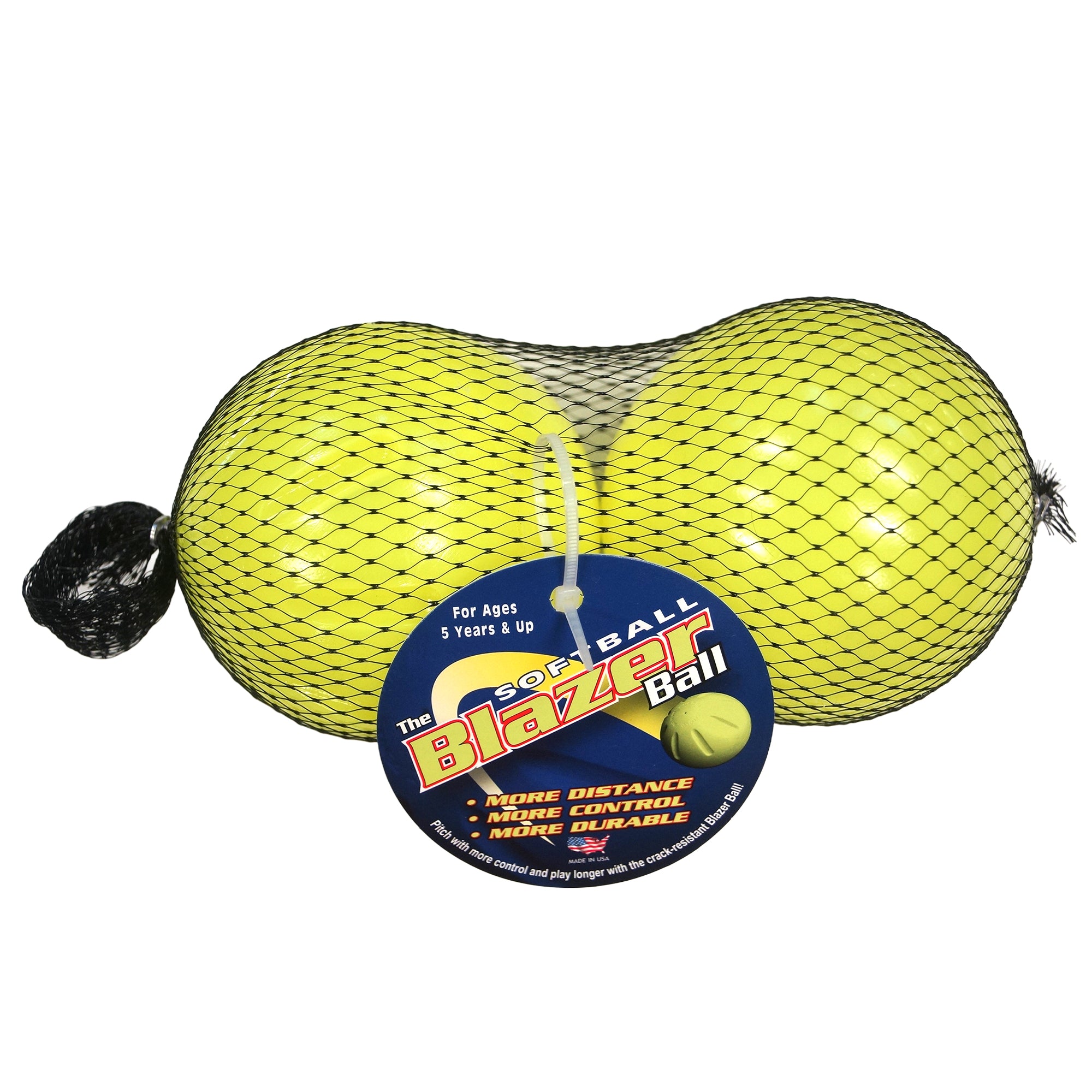 Union Products Blazer Softball 4-Inch Ball Set for Ages 5 Years and Up, 2 Pack