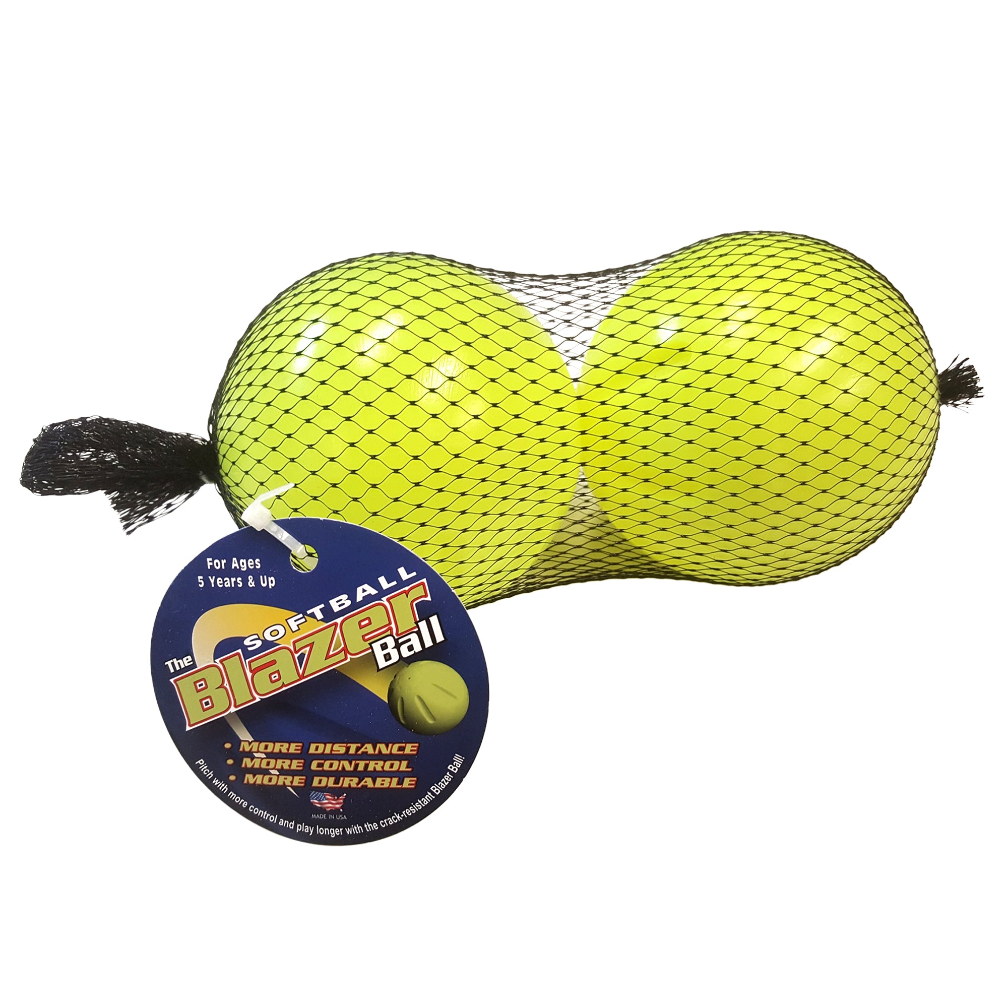 Union Products Blazer Softball 4-Inch Ball Set for Ages 5 Years and Up, 2 Pack