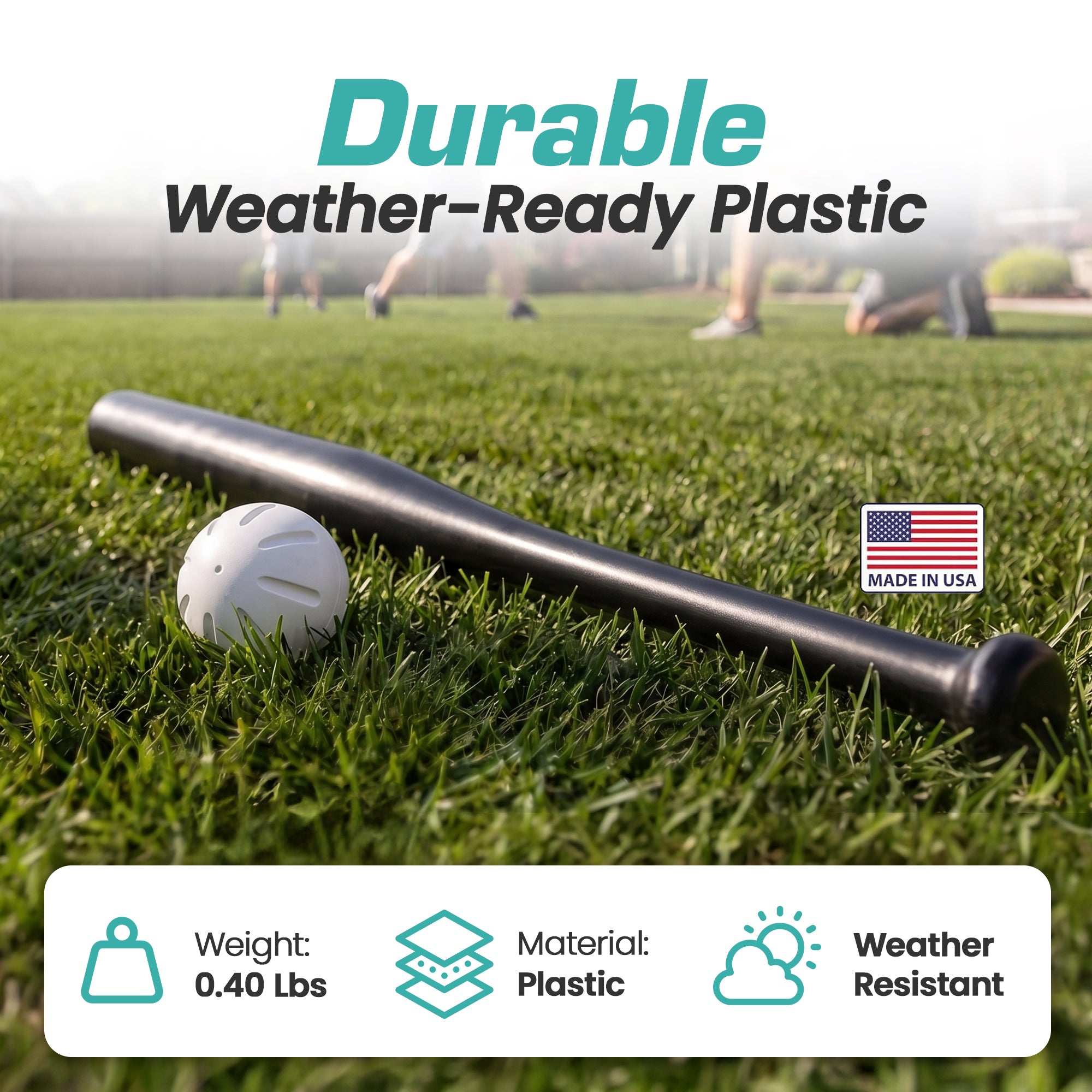 Union Products Blazer Ball and 34-Inch Plastic Baseball Bat Backyard Game Set