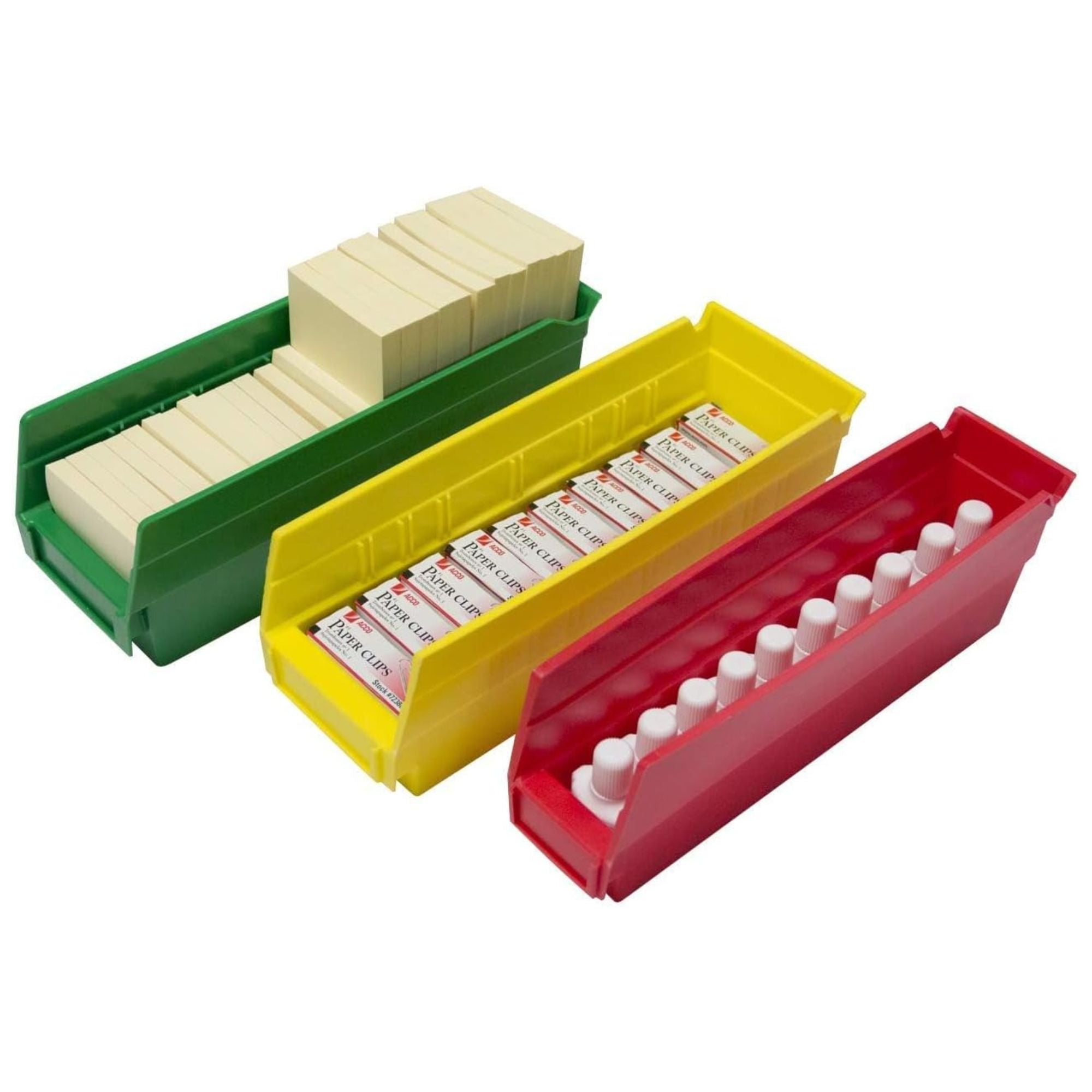 Akro-Mils 24Pk Plastic Storage Shelf Bins,Space-Saving Organizers(Open Box)