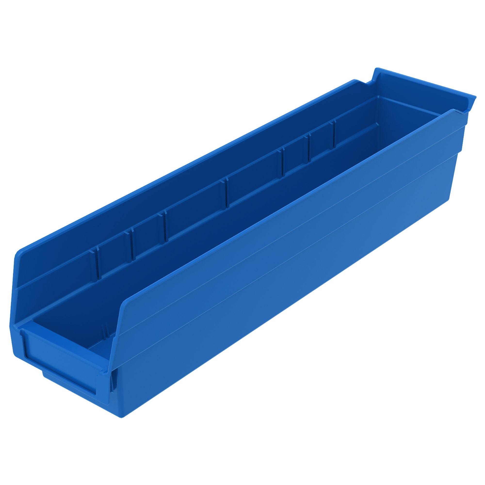 Akro-Mils 12 Pack Plastic Storage Shelf Bins, Space-Saving Organizers, Blue
